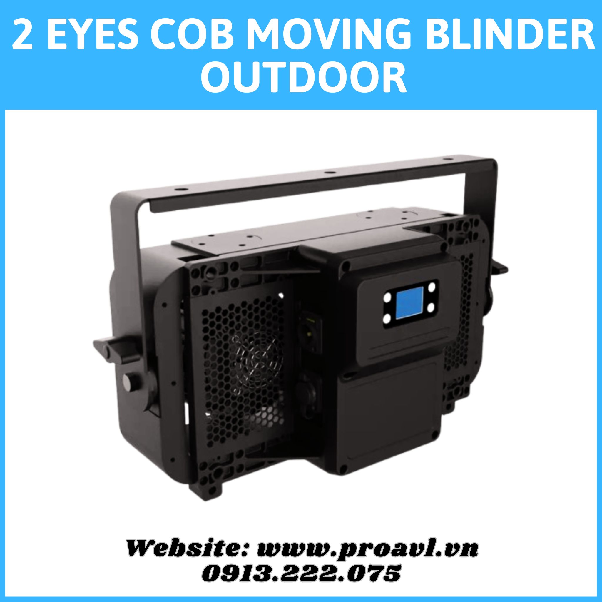 Đèn Sân Khấu 2 Eyes Cob Moving Blinder Outdoor chính hãng