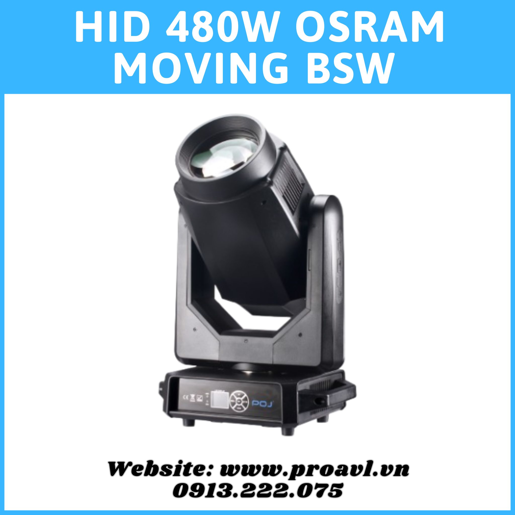 Genuine OSRAM Moving BSW with CMY 480w HID Stage Light