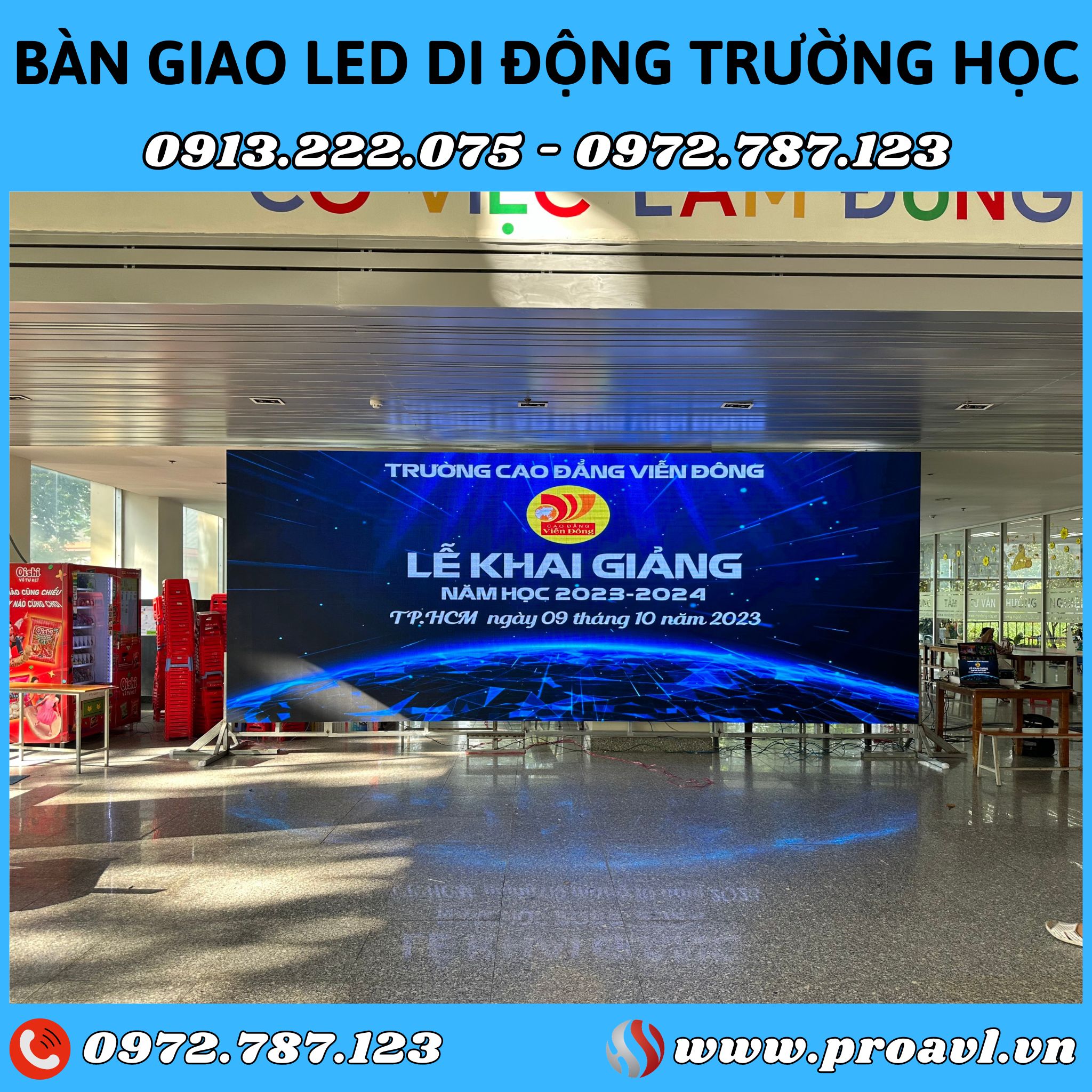 Portable frame LED screen