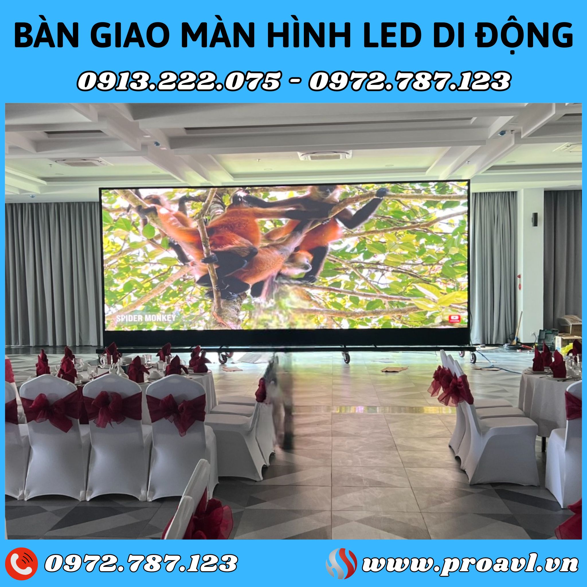 Portable frame LED screen