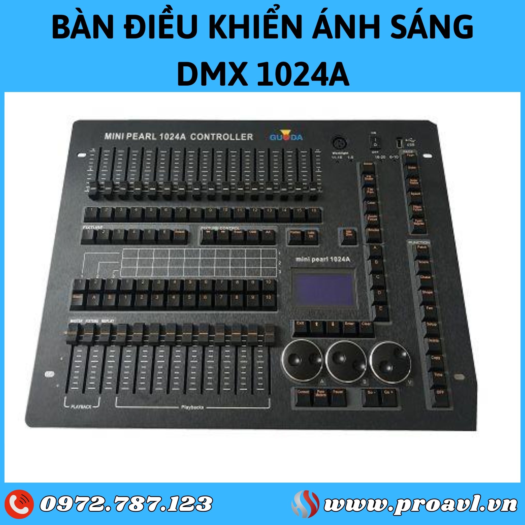 DMX 1024 lighting control desk