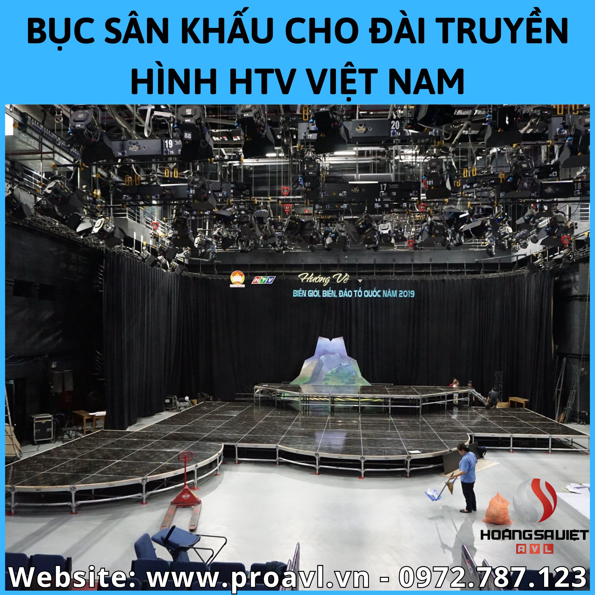 Stage design for HTV Vietnam Television