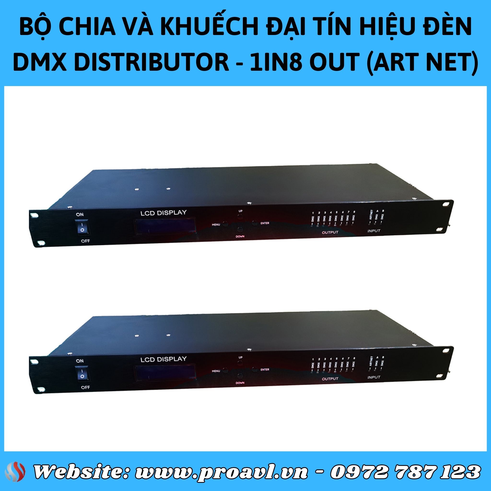 DMX Distributor 1IN8 Out Lighting Control Desk (ART NET) GoodWill