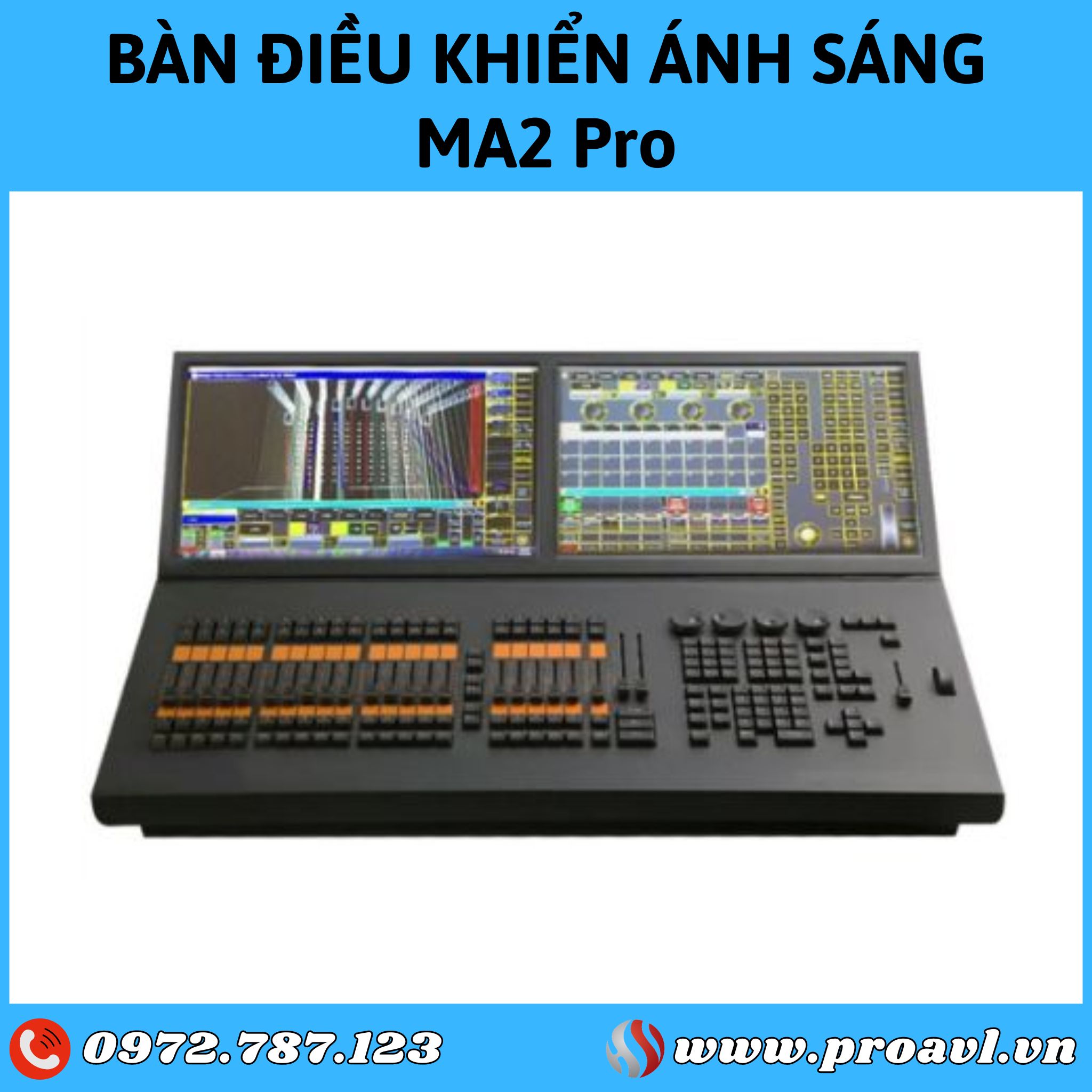 MA2 Pro lighting control desk