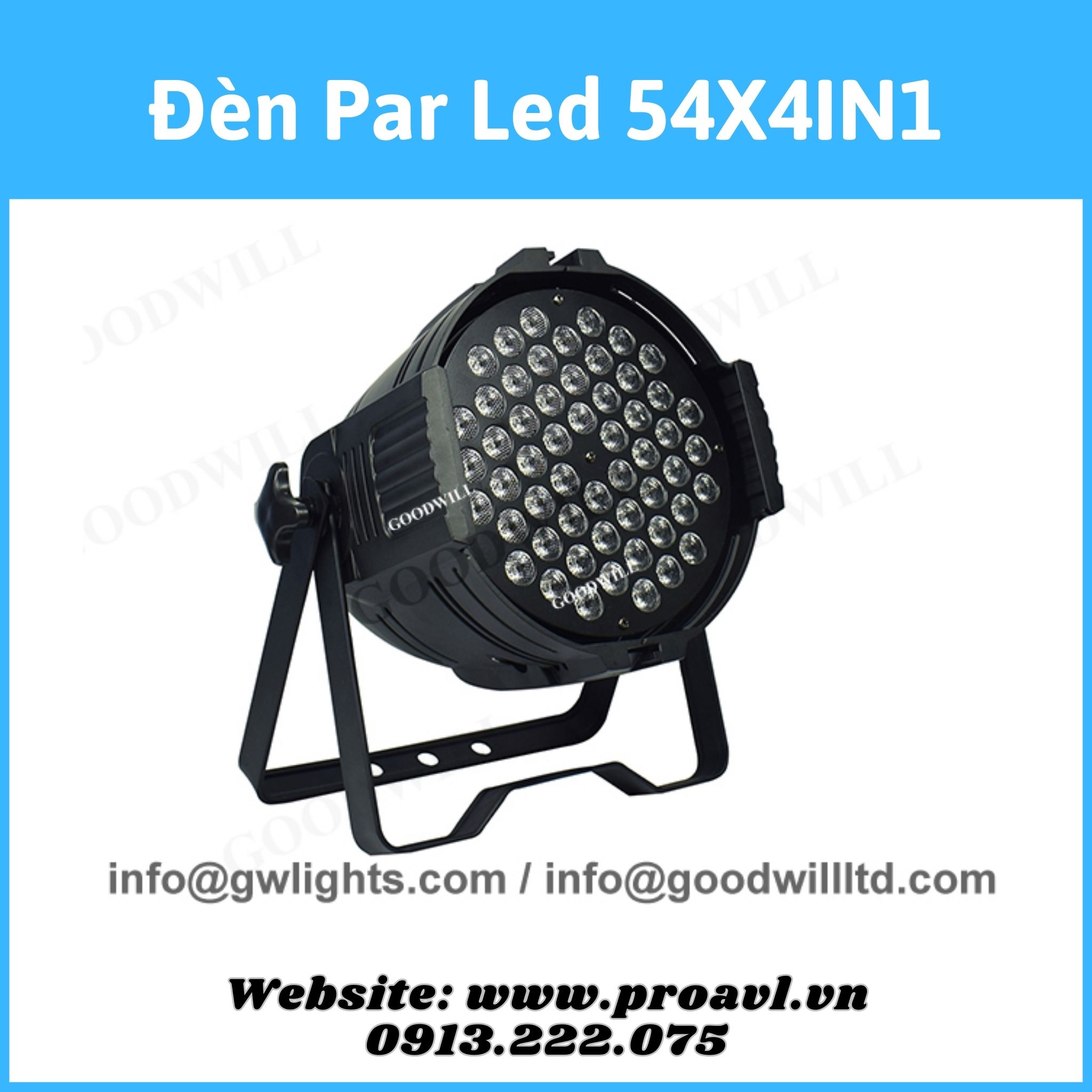 Đèn Par Led 54X4N1 sân khấu