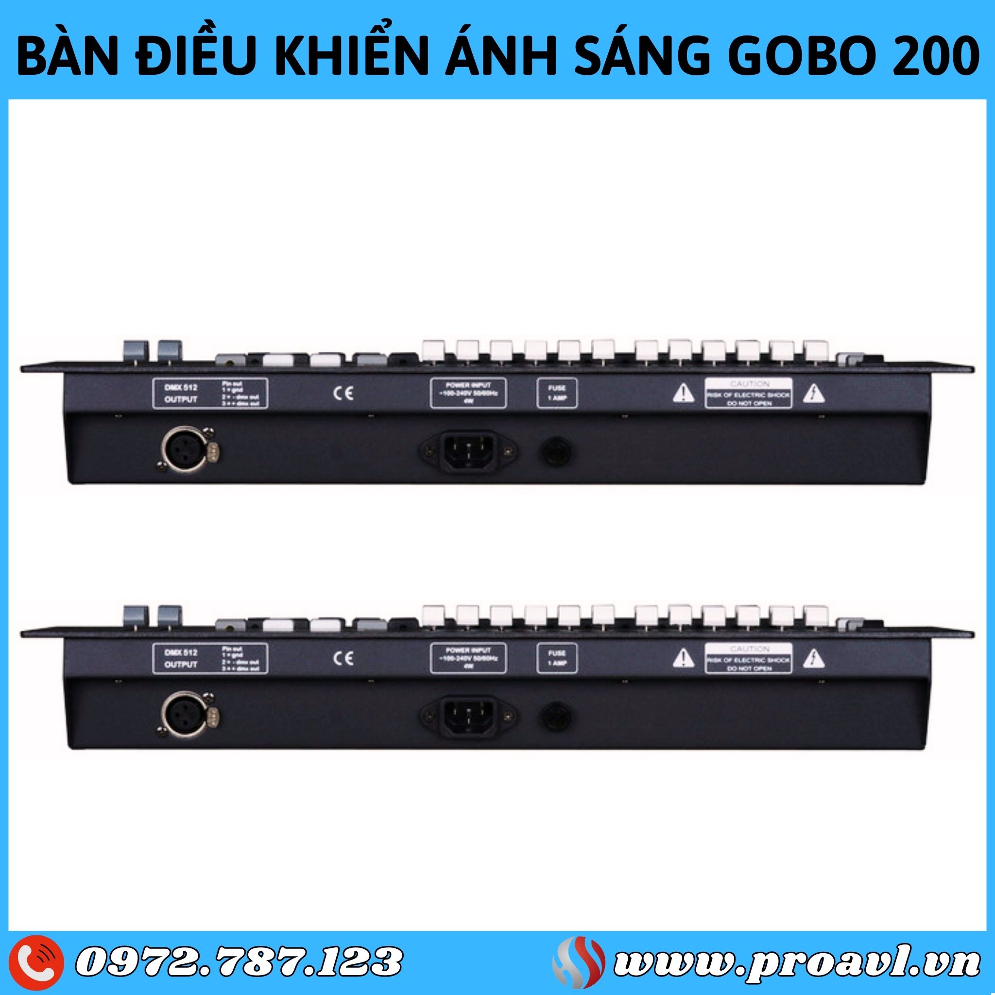 Lighting control table Code - GOBO 200 