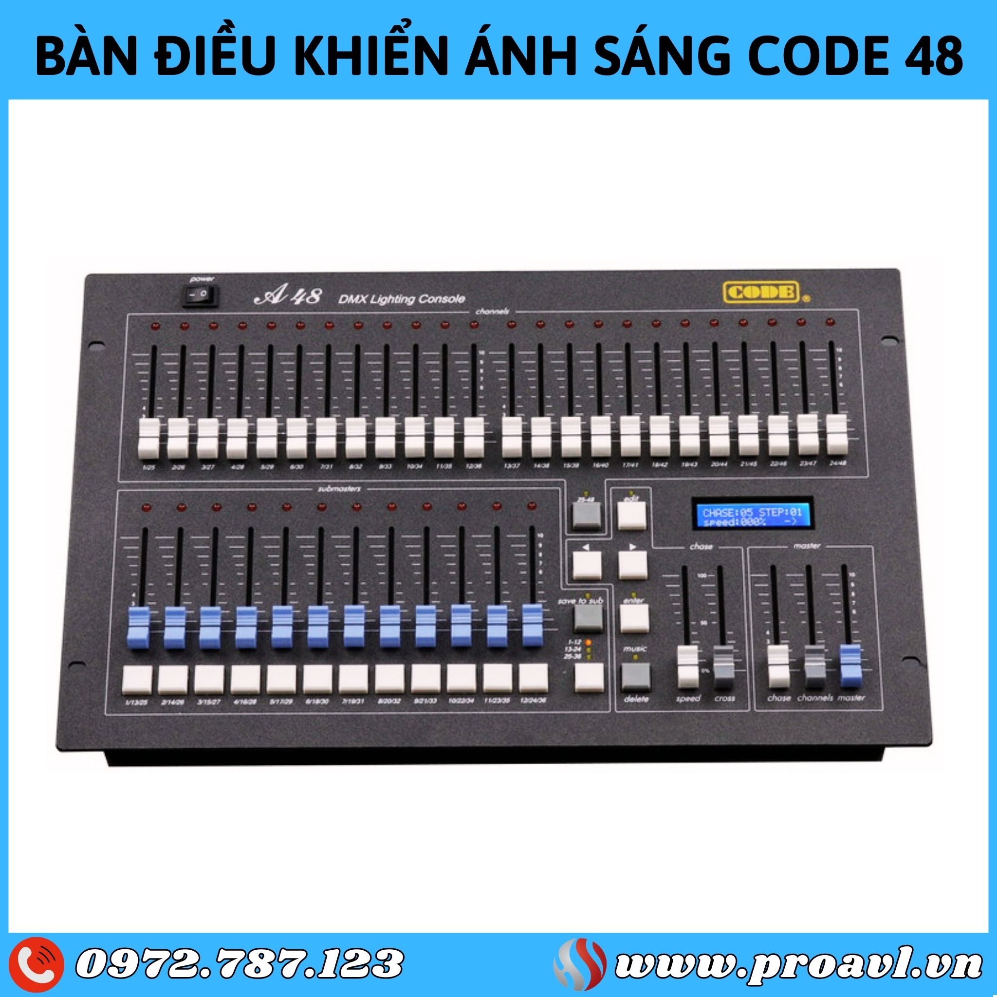 Bàn điều khiển ánh sáng CODE A48 chính hãng