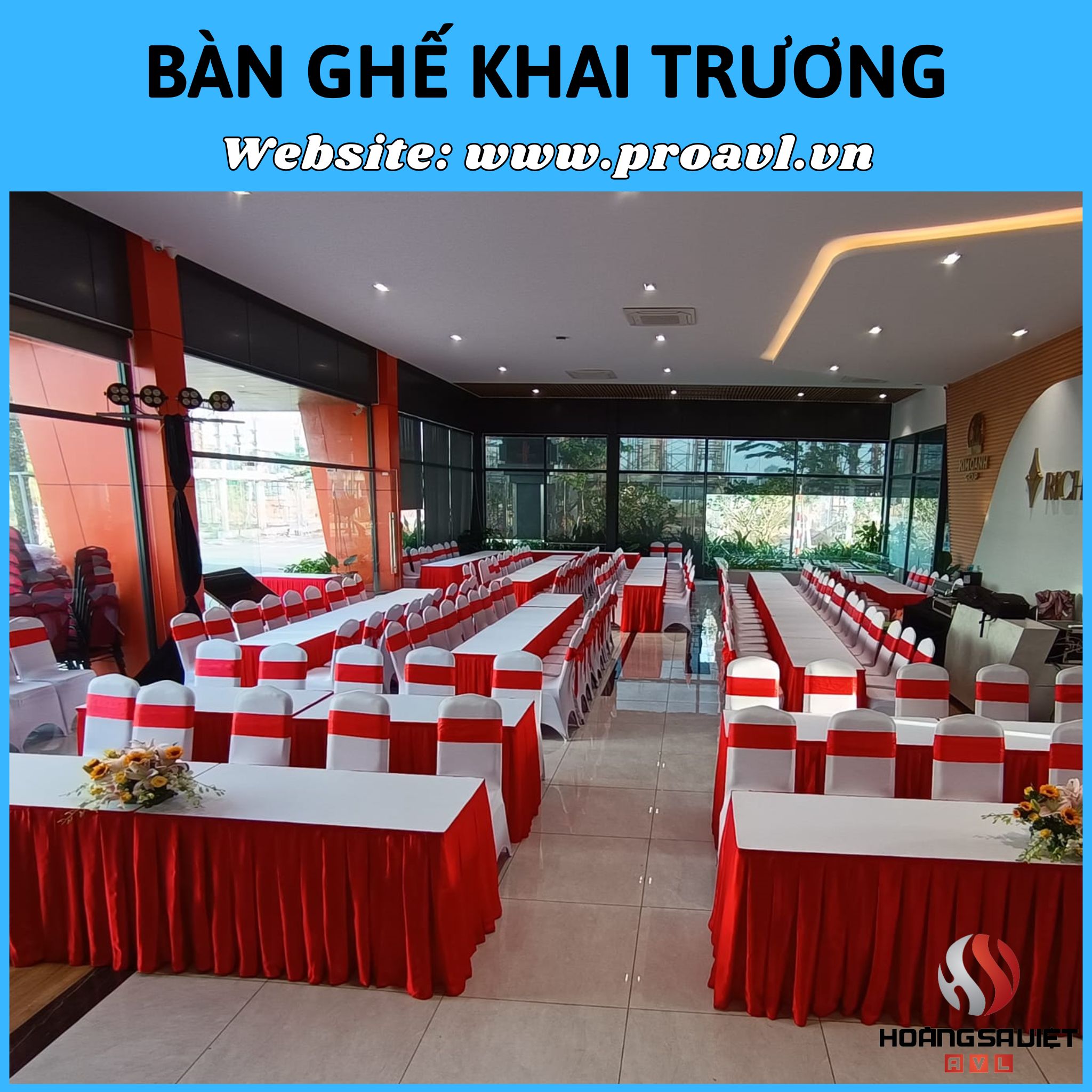 Event Opening Tables and Chairs 