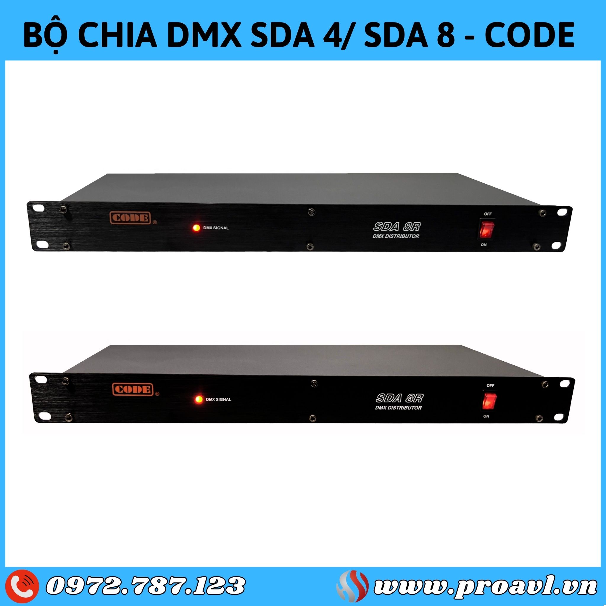 Genuine DMX SDA 4/SDA 8 splitter CODE
