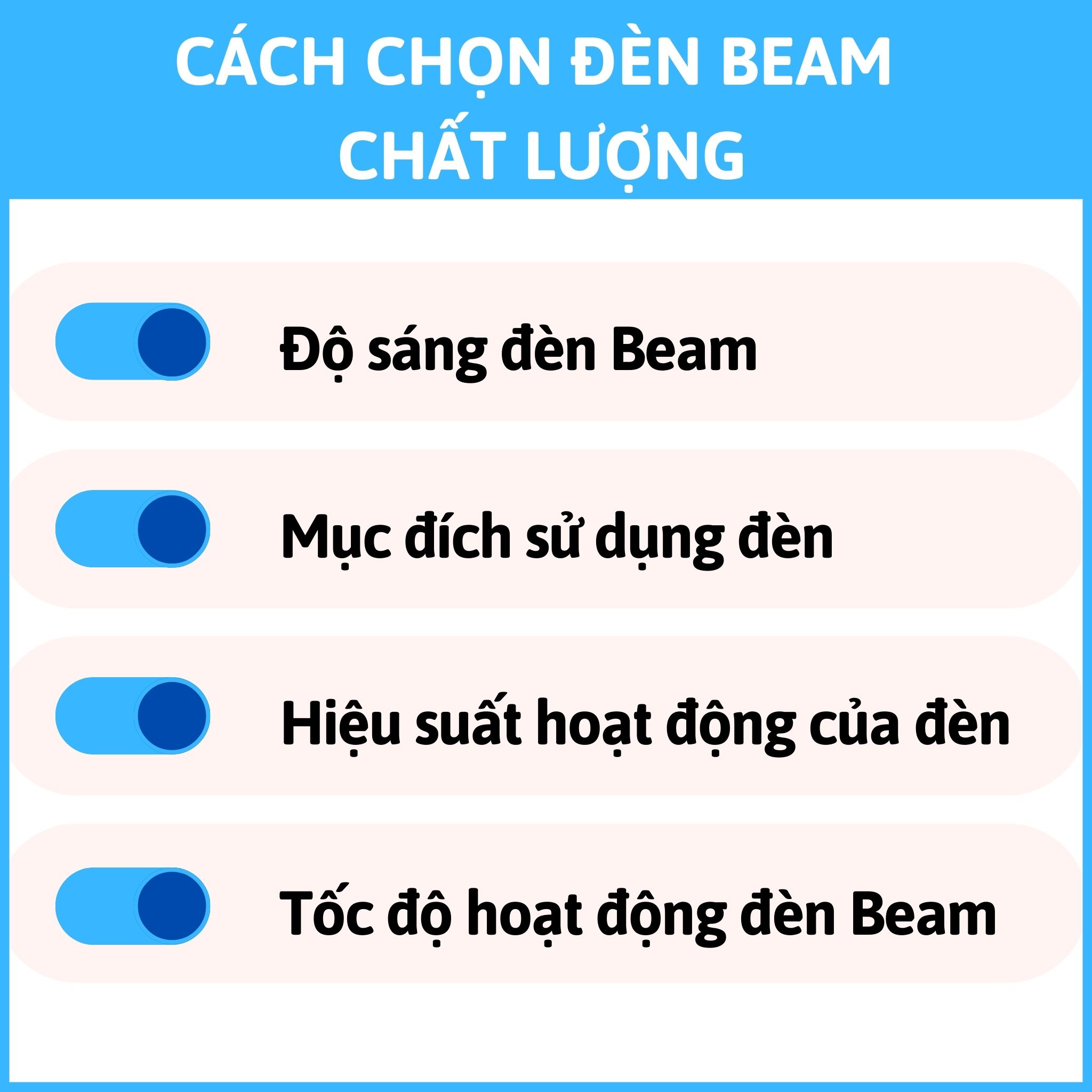 How to choose quality beam lights