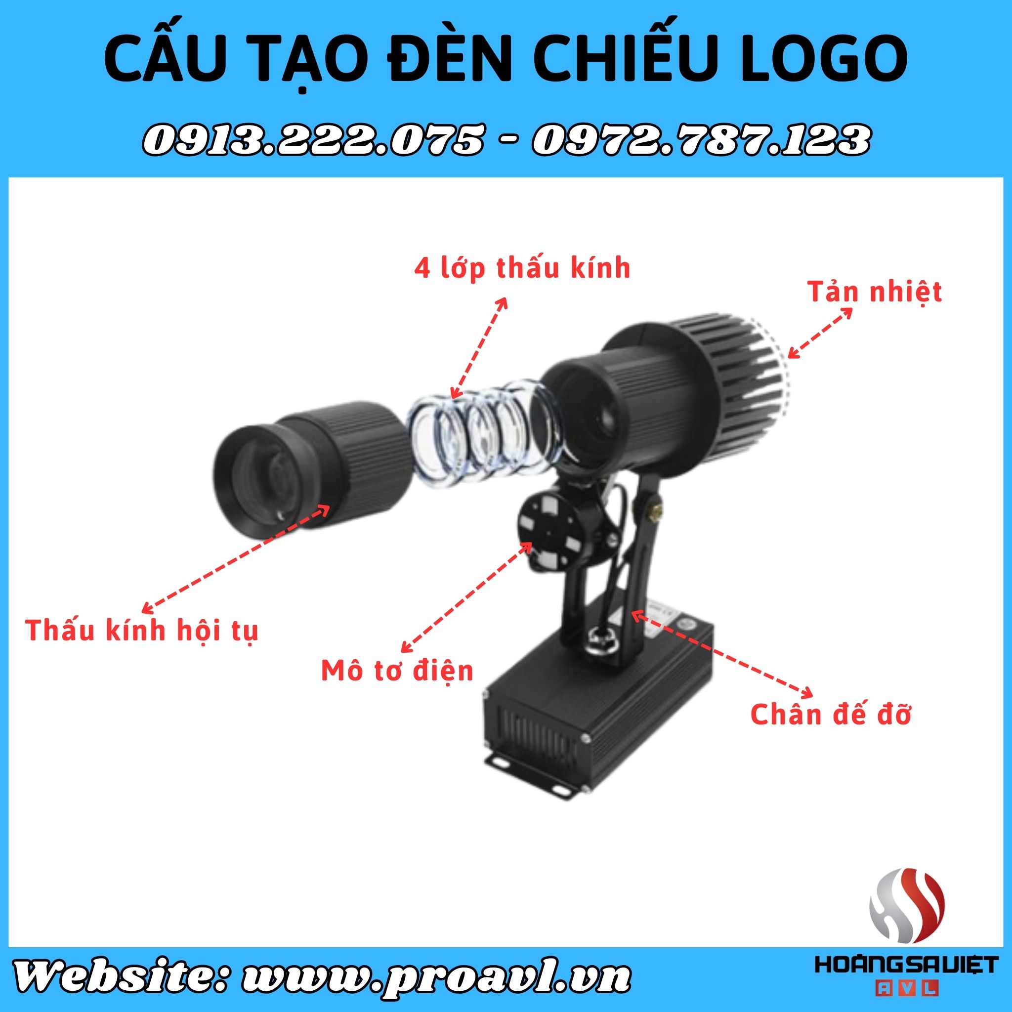 Projection rental structure Advertising logo