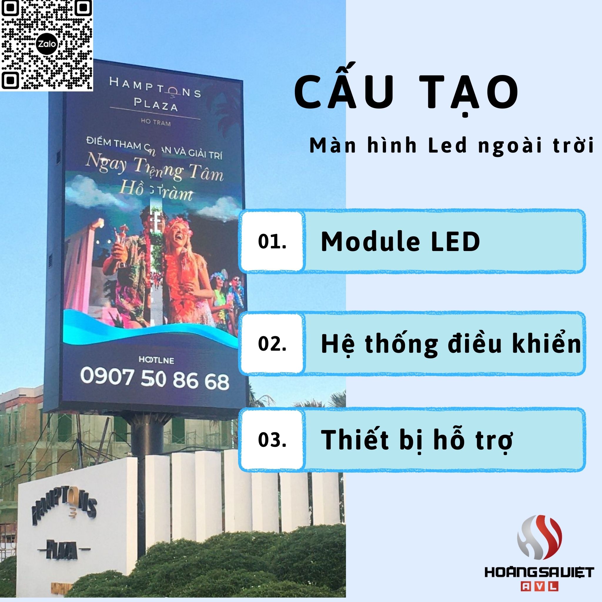 Cấu tạo màn hình Led ngoài trời 