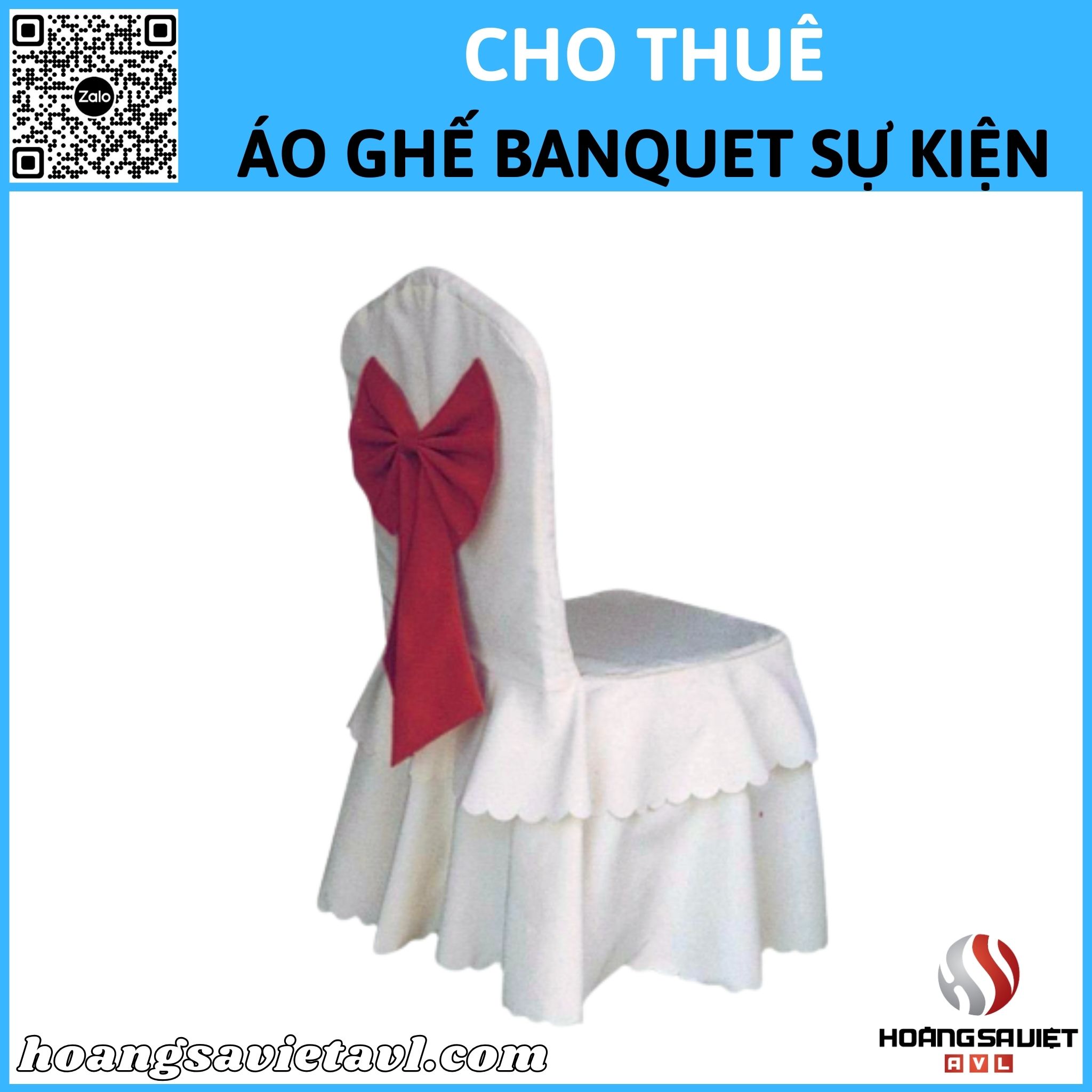 Banquet chair covers for rent for events in Hanoi