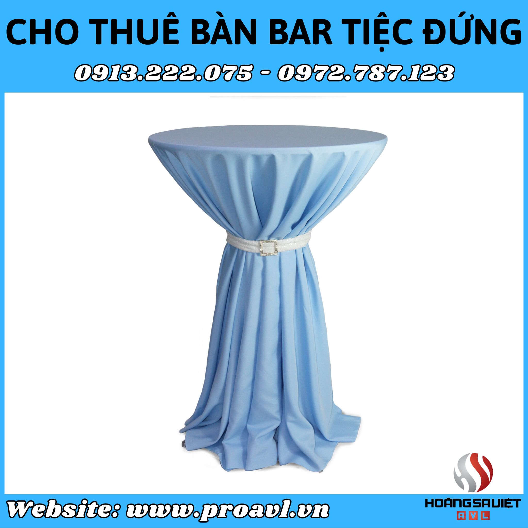 Buffet bar tables for rent in Hanoi