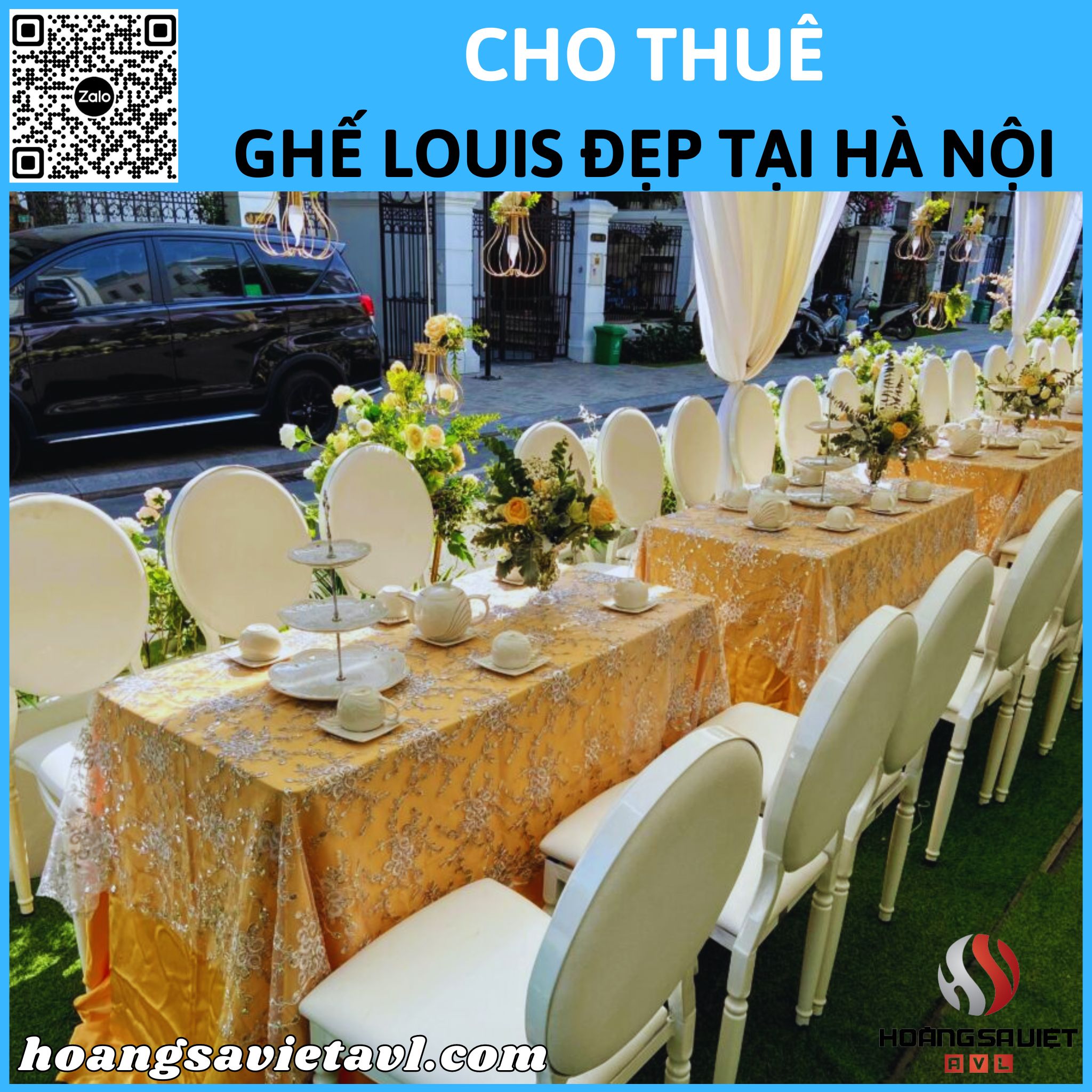 Cho thuê ghế Louis đẹp tại Hà Nội