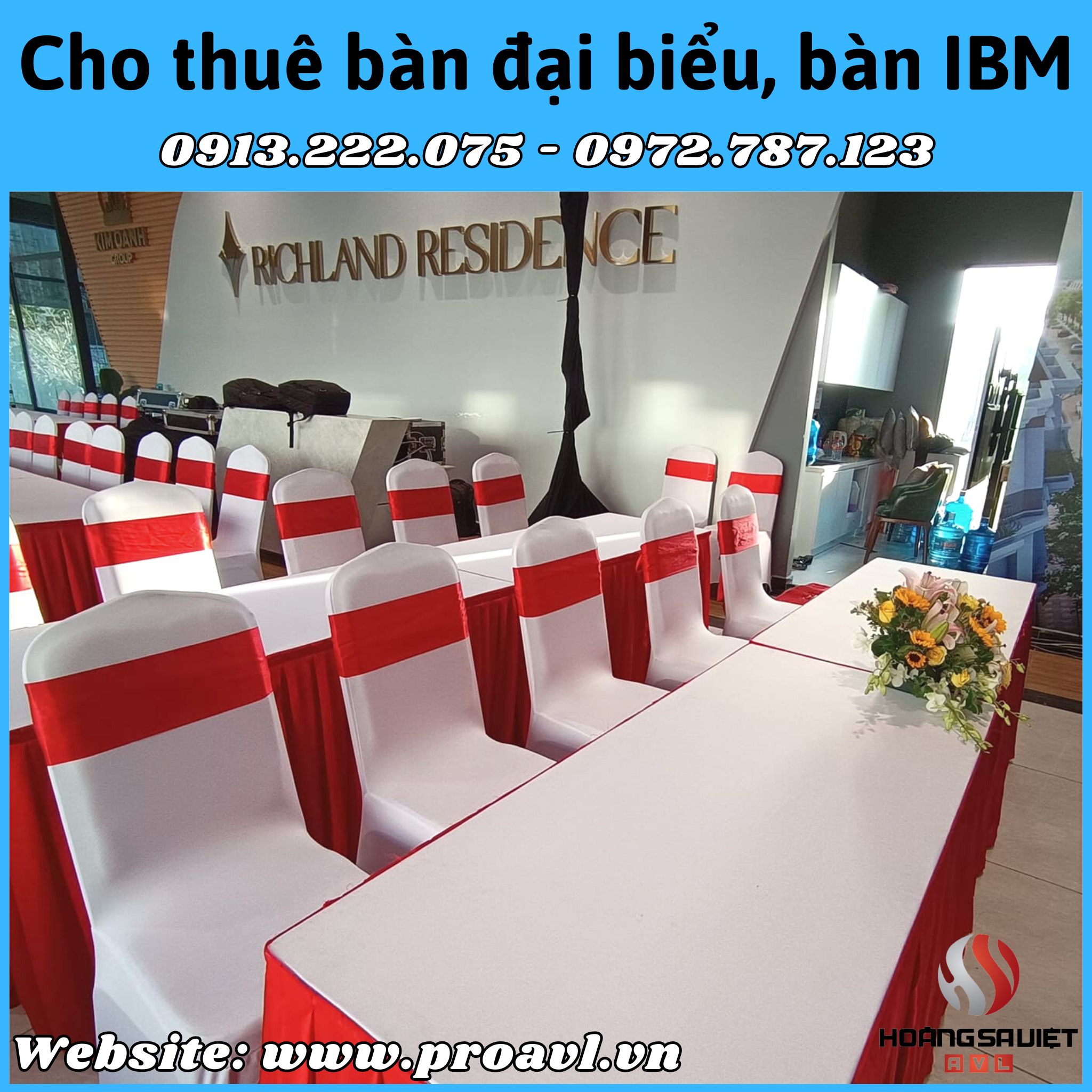 Delegate table rental, IBM table