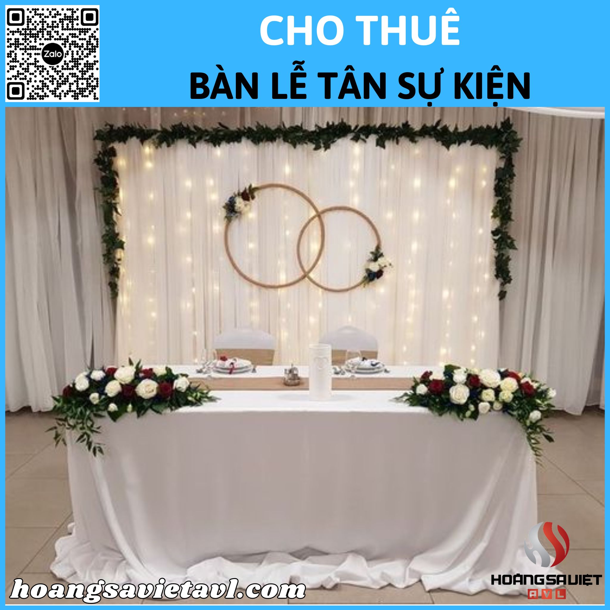 Event reception desk for rent in Hanoi