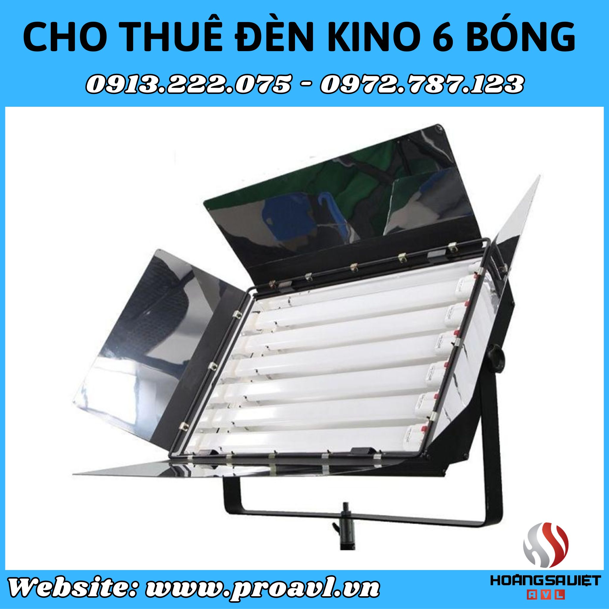 Cheap 6-bulb Kino lamp rental in Hanoi