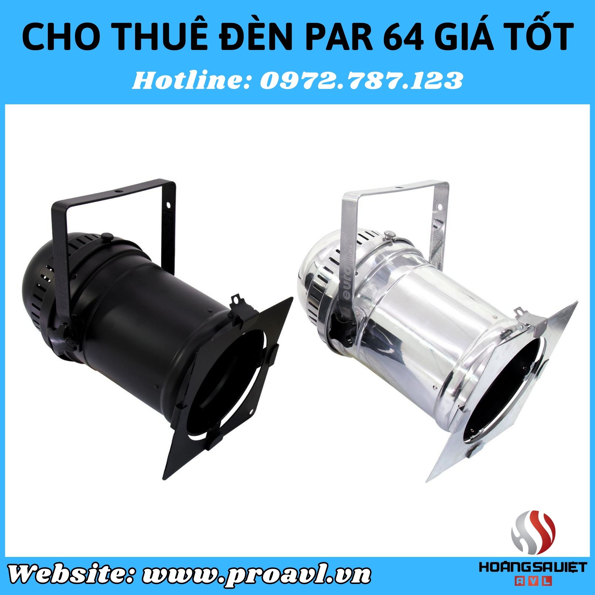 Cho thuê đèn Par 64 Halogen giá tốt tại HSV ProAVL