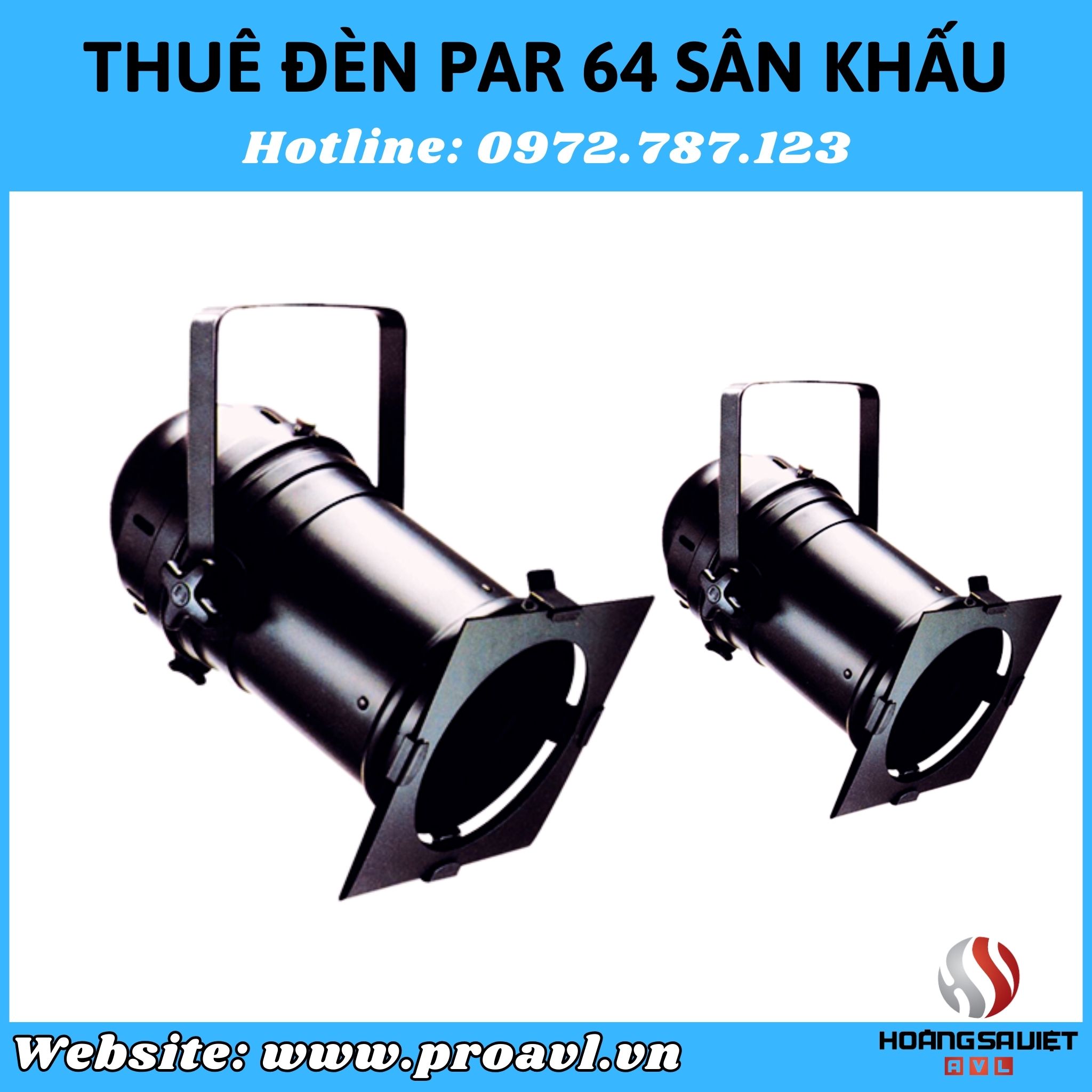Cho thuê đèn Par 64 Halogen tại HSV ProAVL