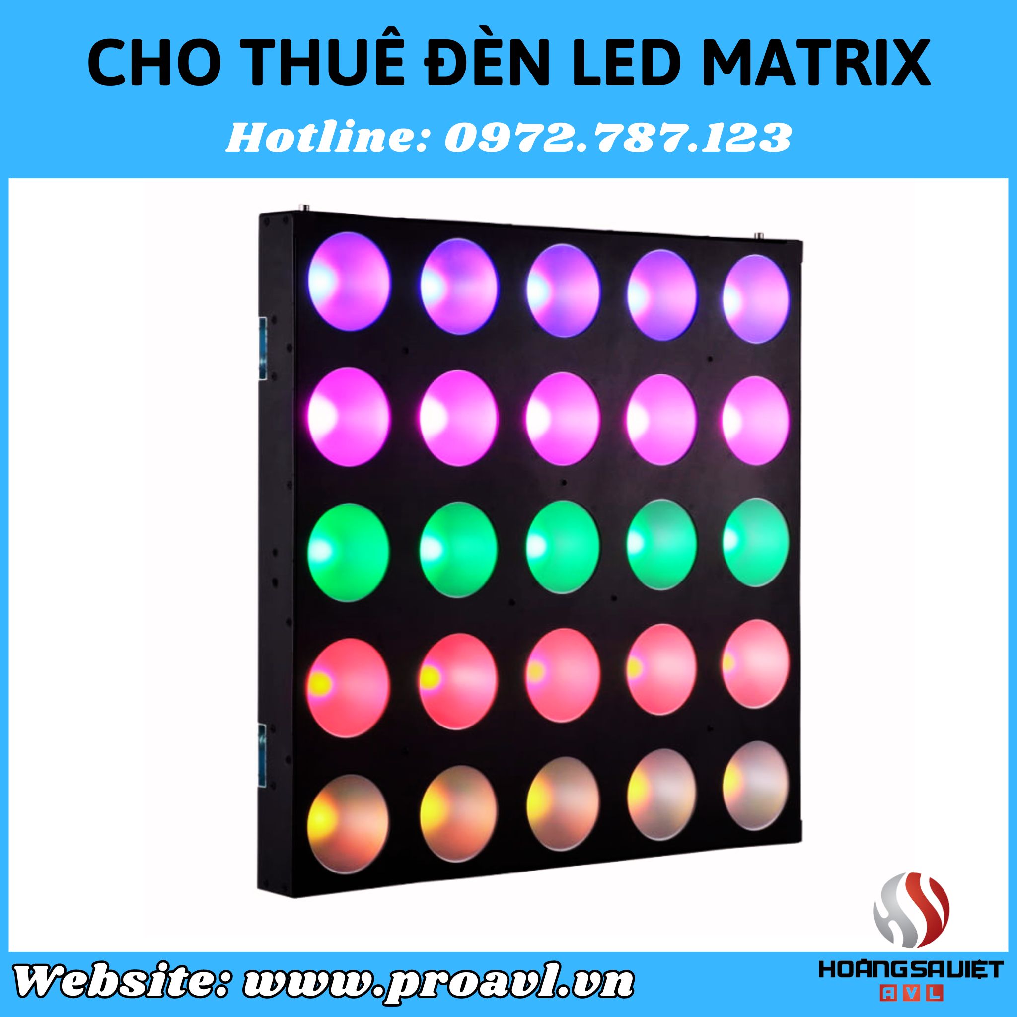 Selling and renting reputable Matrix LED lights in Hanoi
