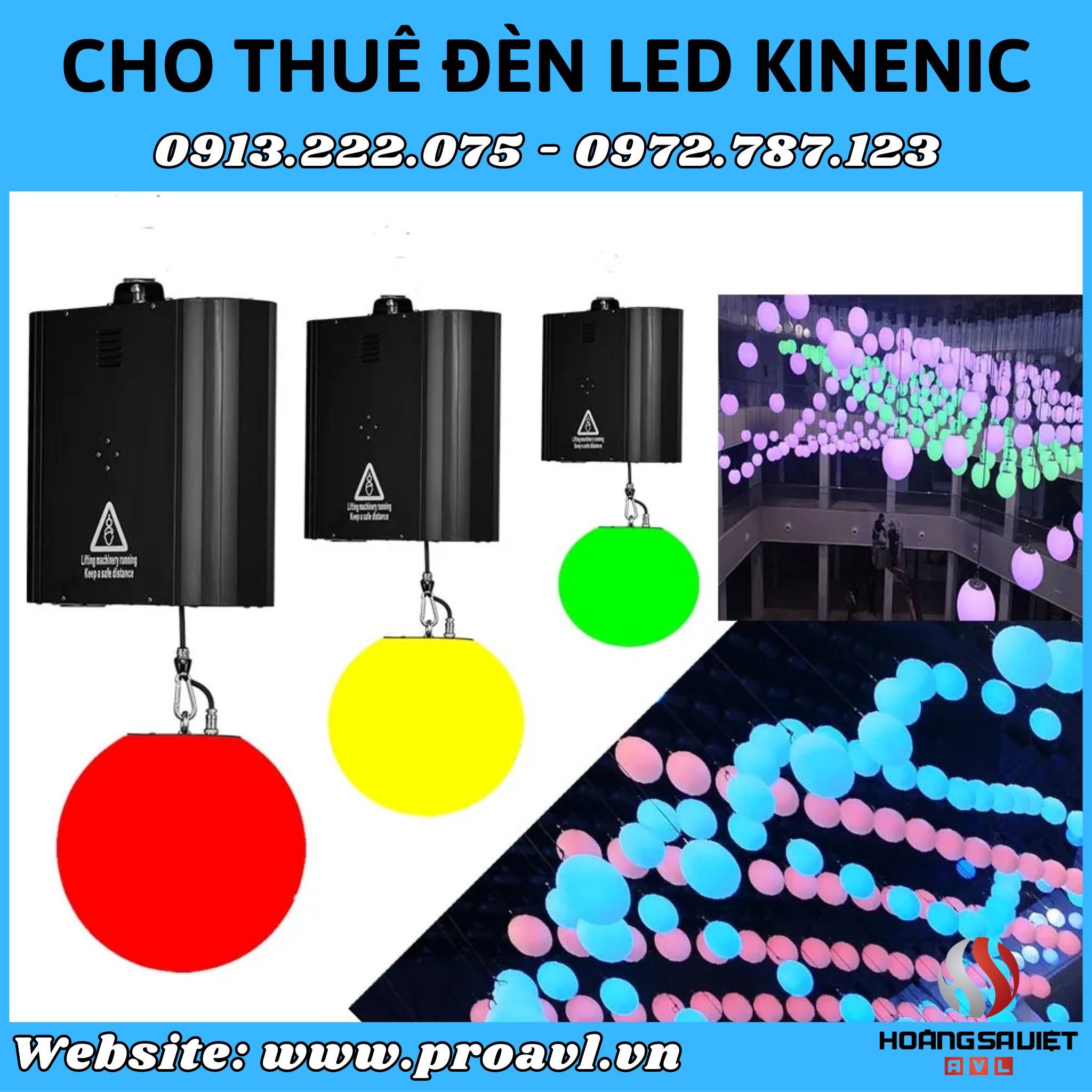 Quality Kinetic Led lights for rent in Hanoi