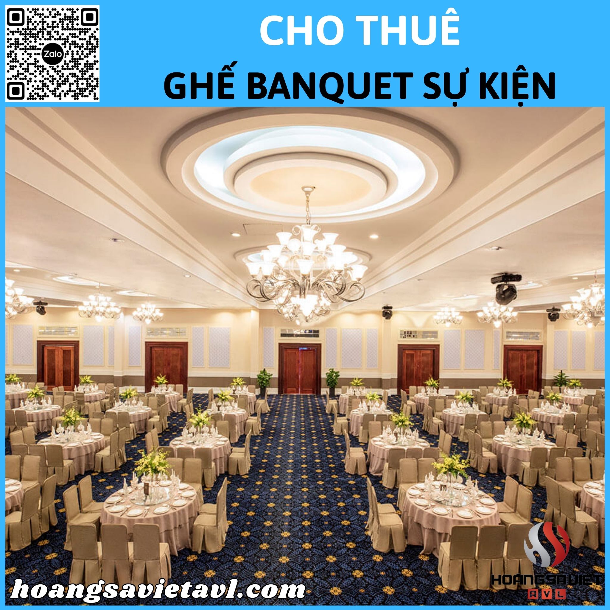 Banquet chairs for rent for events in Hanoi