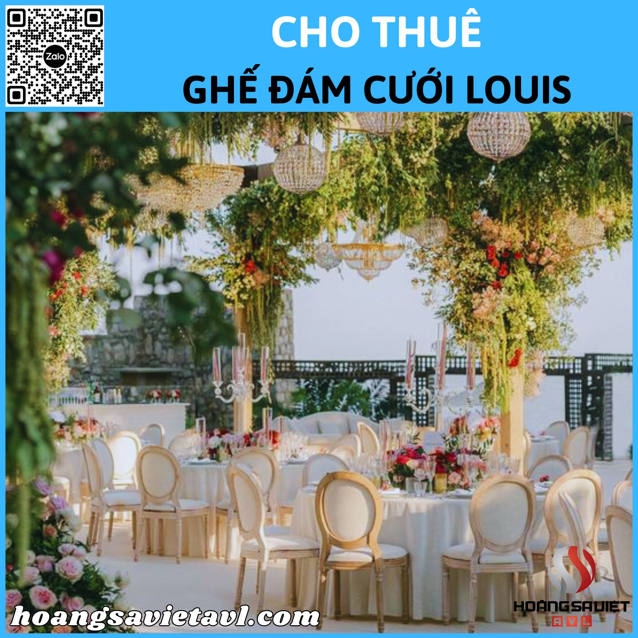 Cho thuê ghế đám cưới Louis