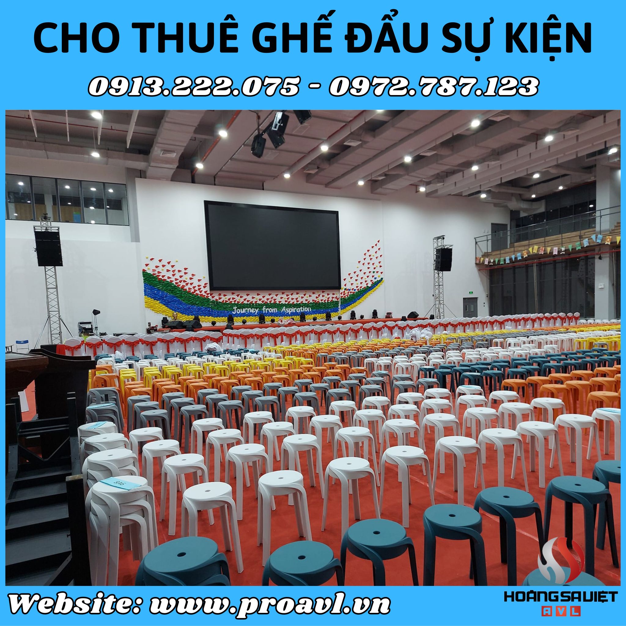 Cho thuê ghế đẩu sự kiện tại Hà Nội