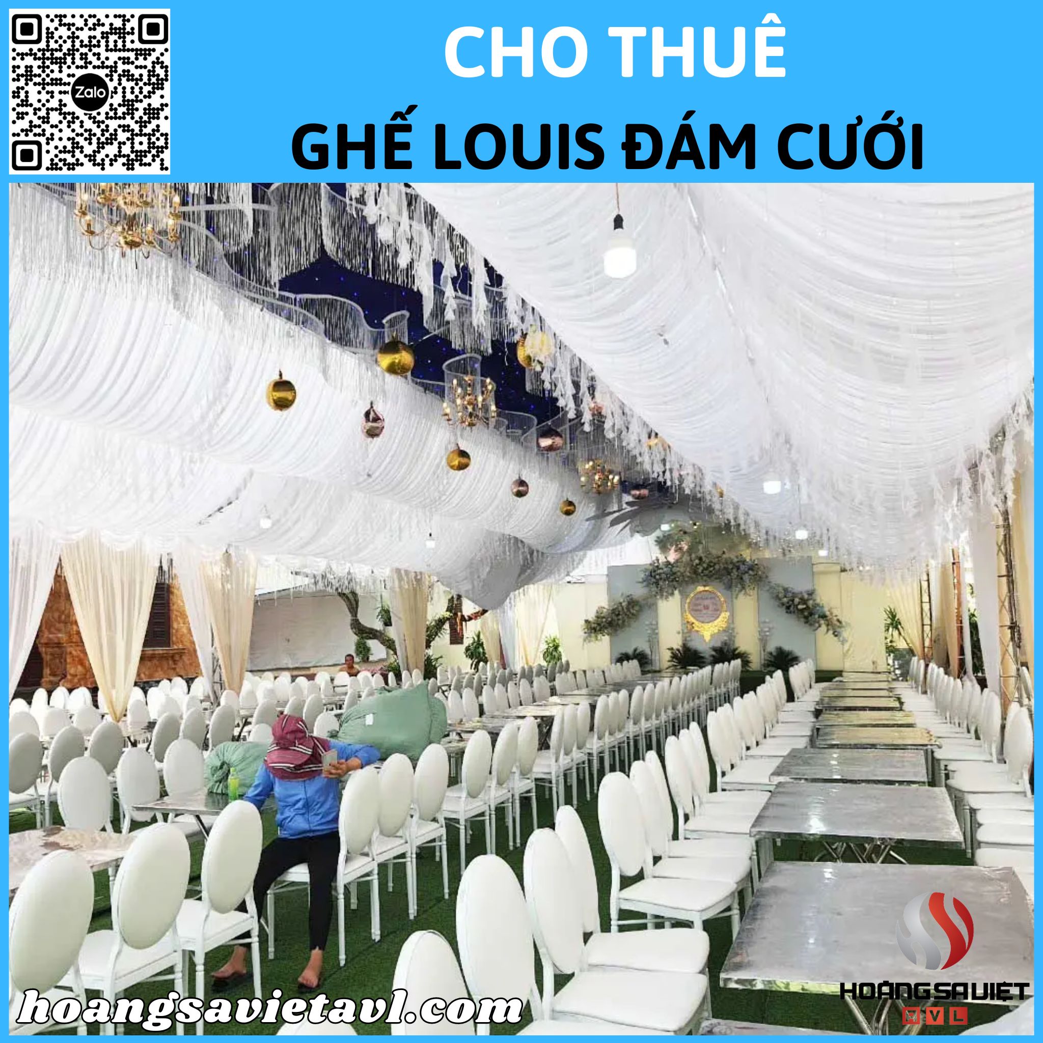 Cho thuê ghế Louis đám cưới tại Hà Nội