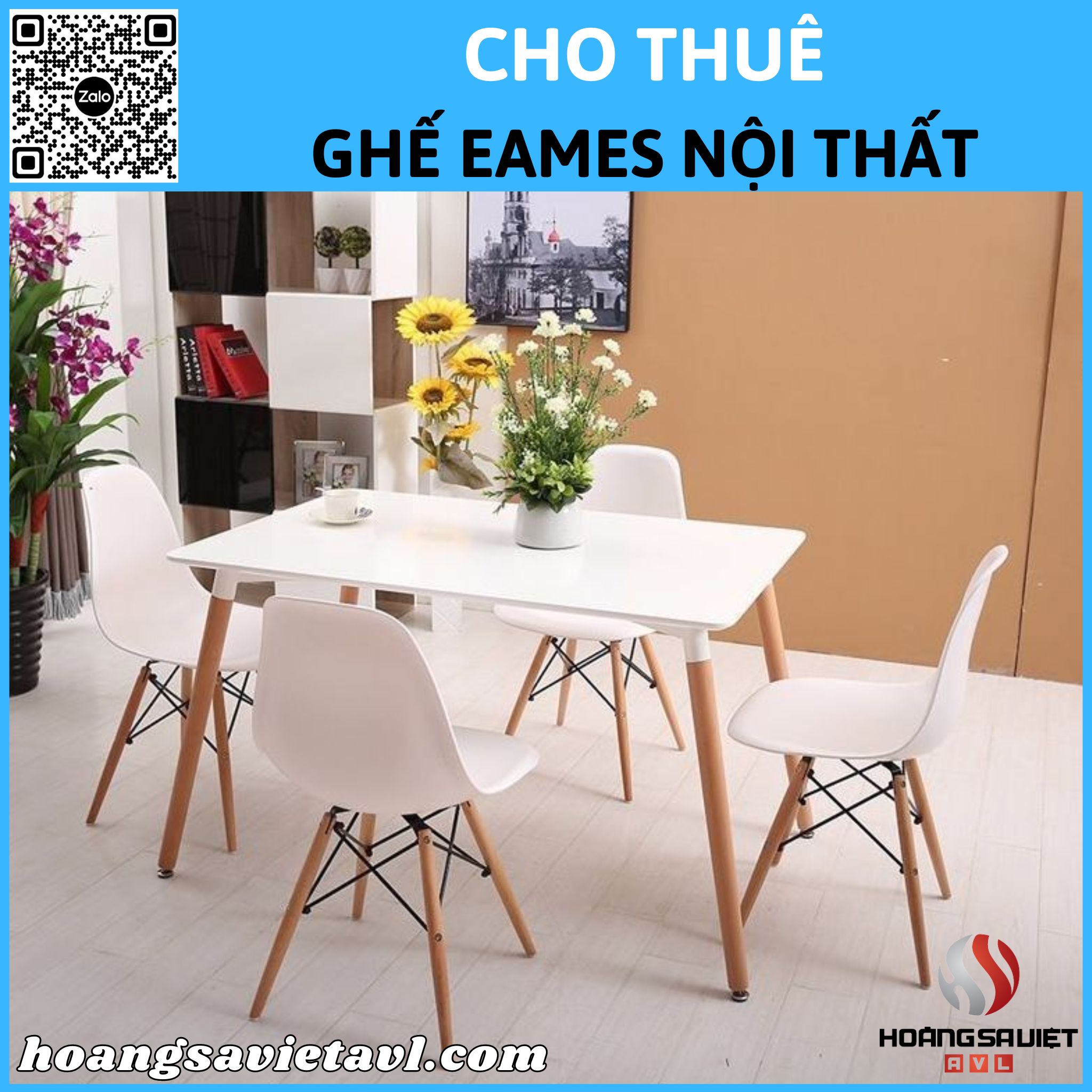 Cho thuê ghế Eames nội thất tại Hà Nội 