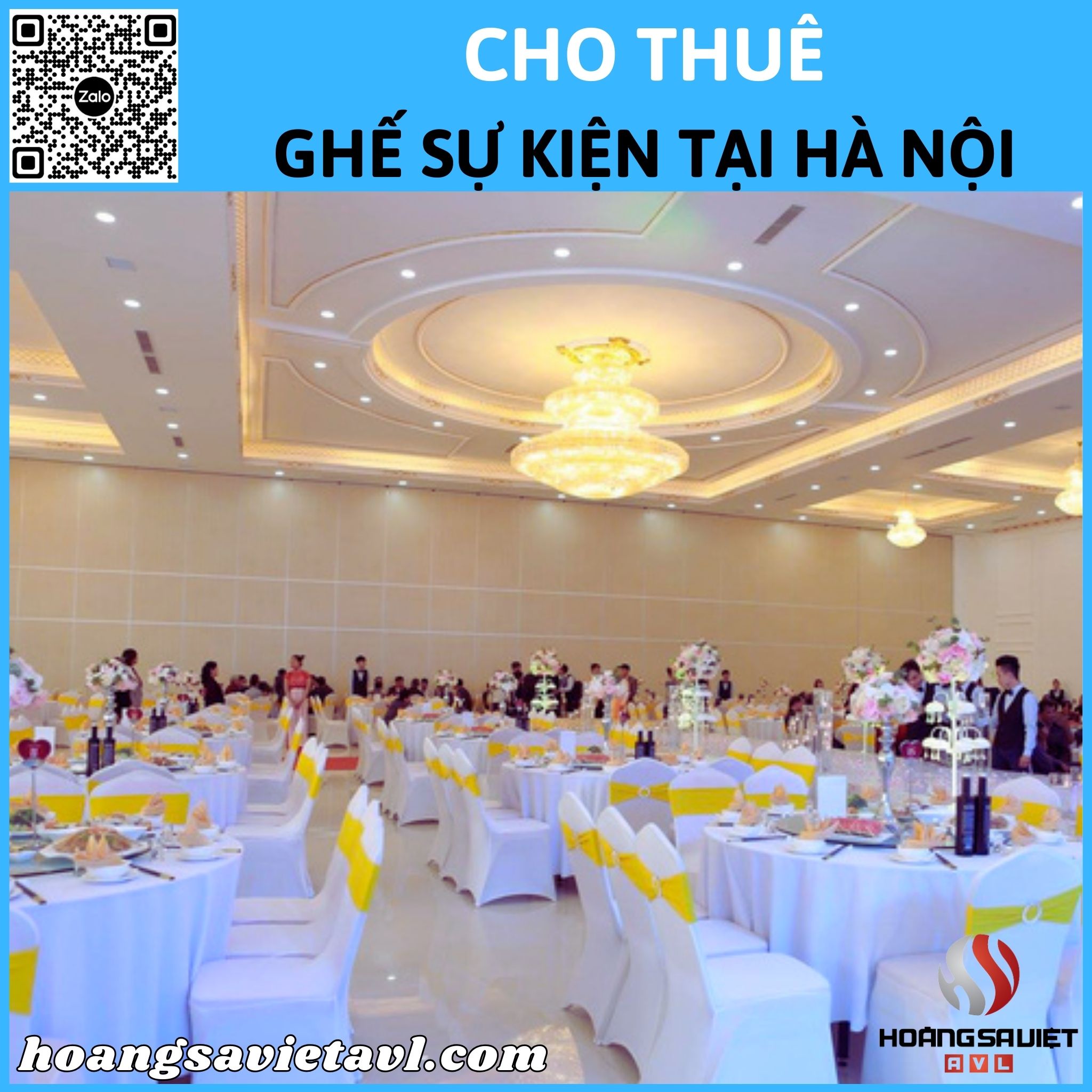 Banquet chairs for rent at HSV AVL Hanoi 