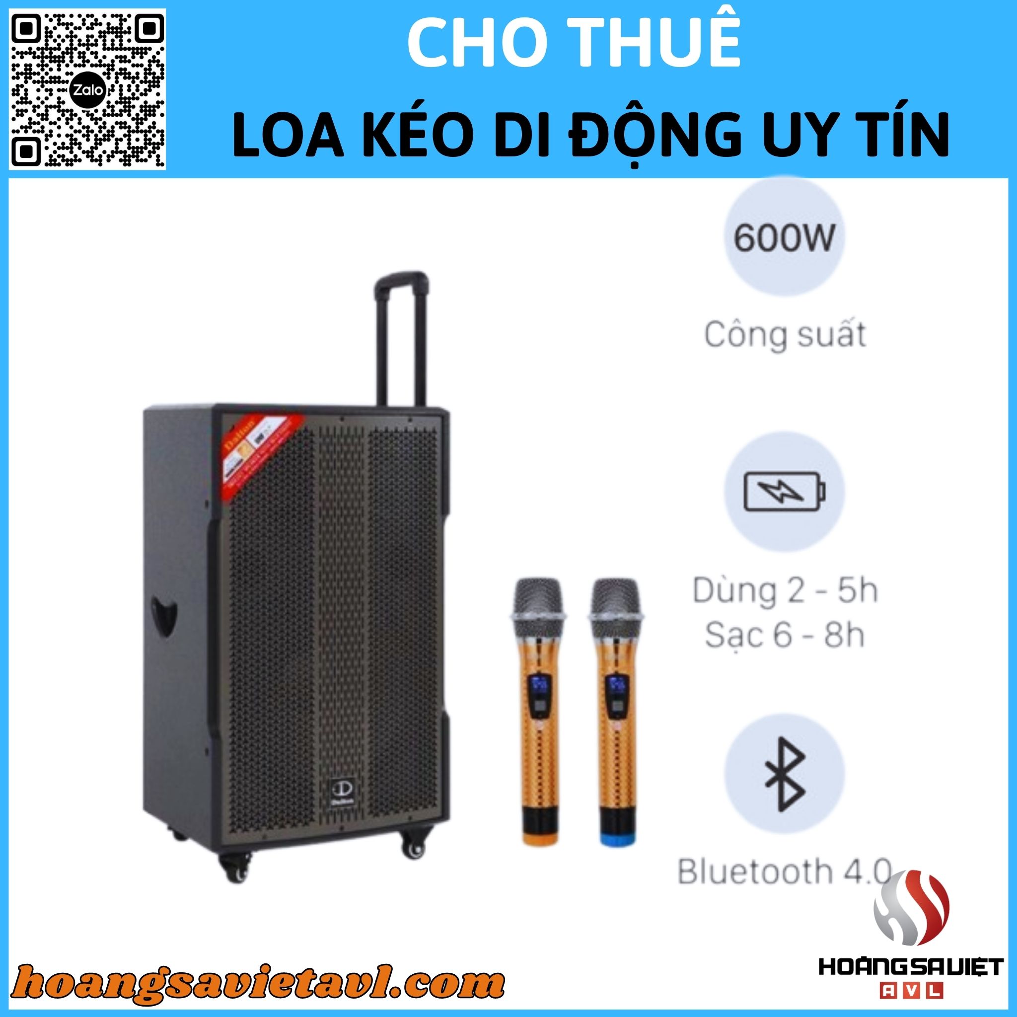 Cho thuê loa kéo di động uy tín tại Hà Nội