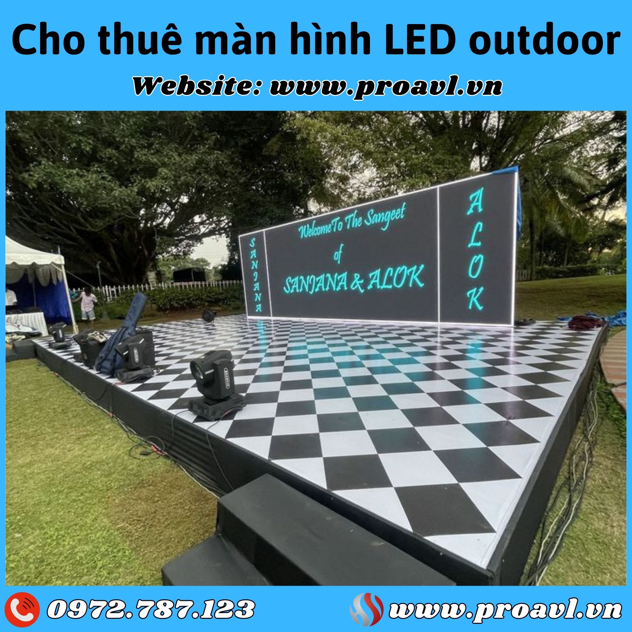 Outdoor LED screen rental