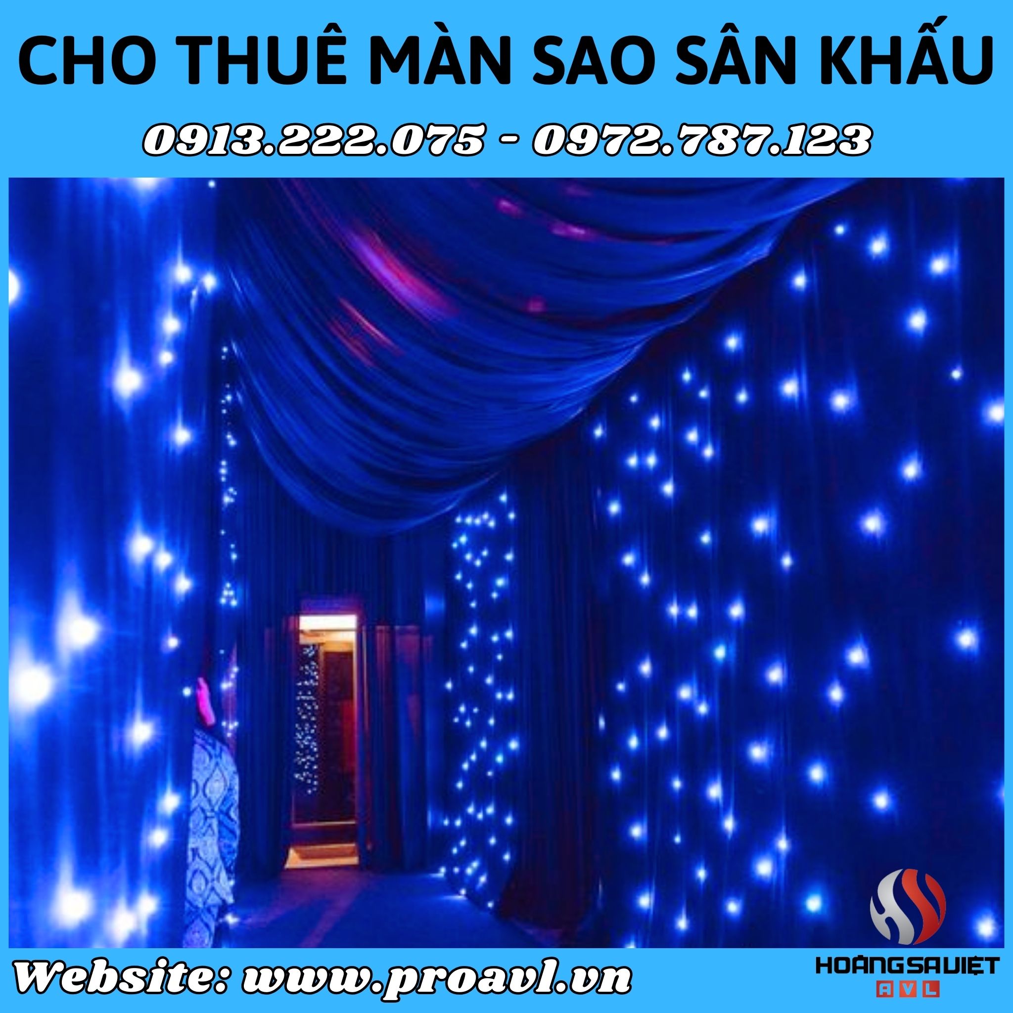 Stage star curtain rental in Hanoi