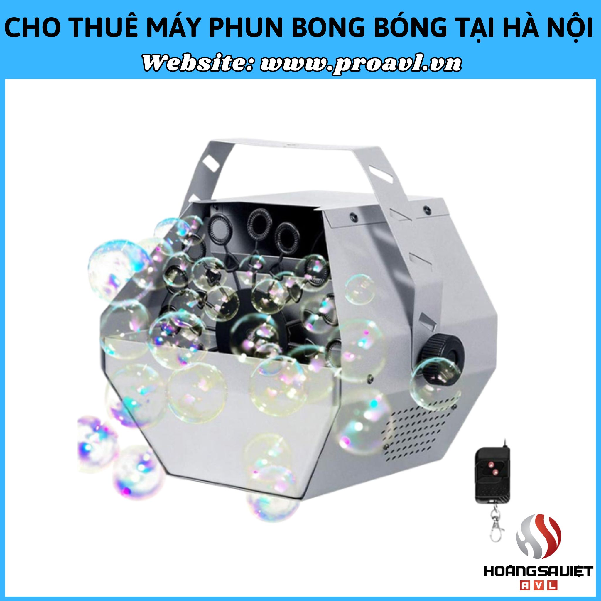 Cho thuê máy phun bong bóng tại Hà Nội 