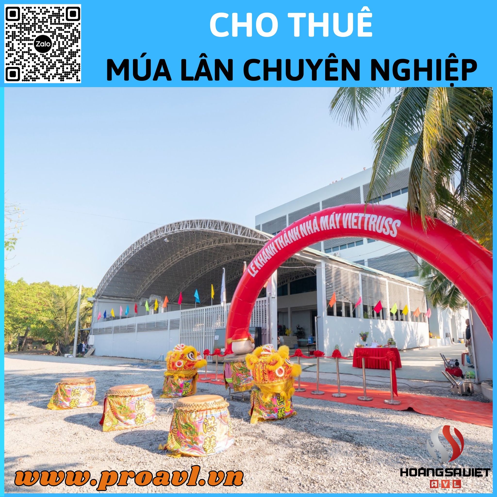 Cho thuê múa lân chuyên nghiệp tại Hà Nội 