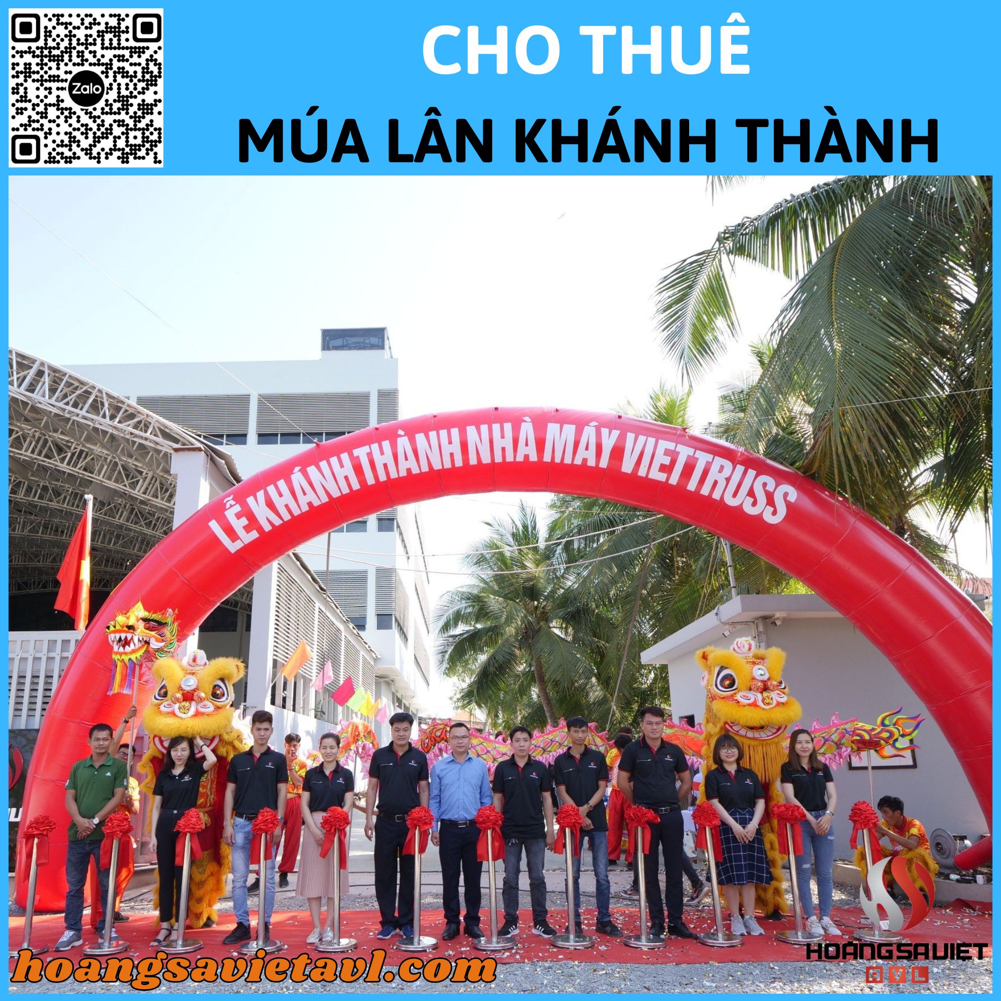 Lion dance rental to inaugurate VIETTRUSS factory