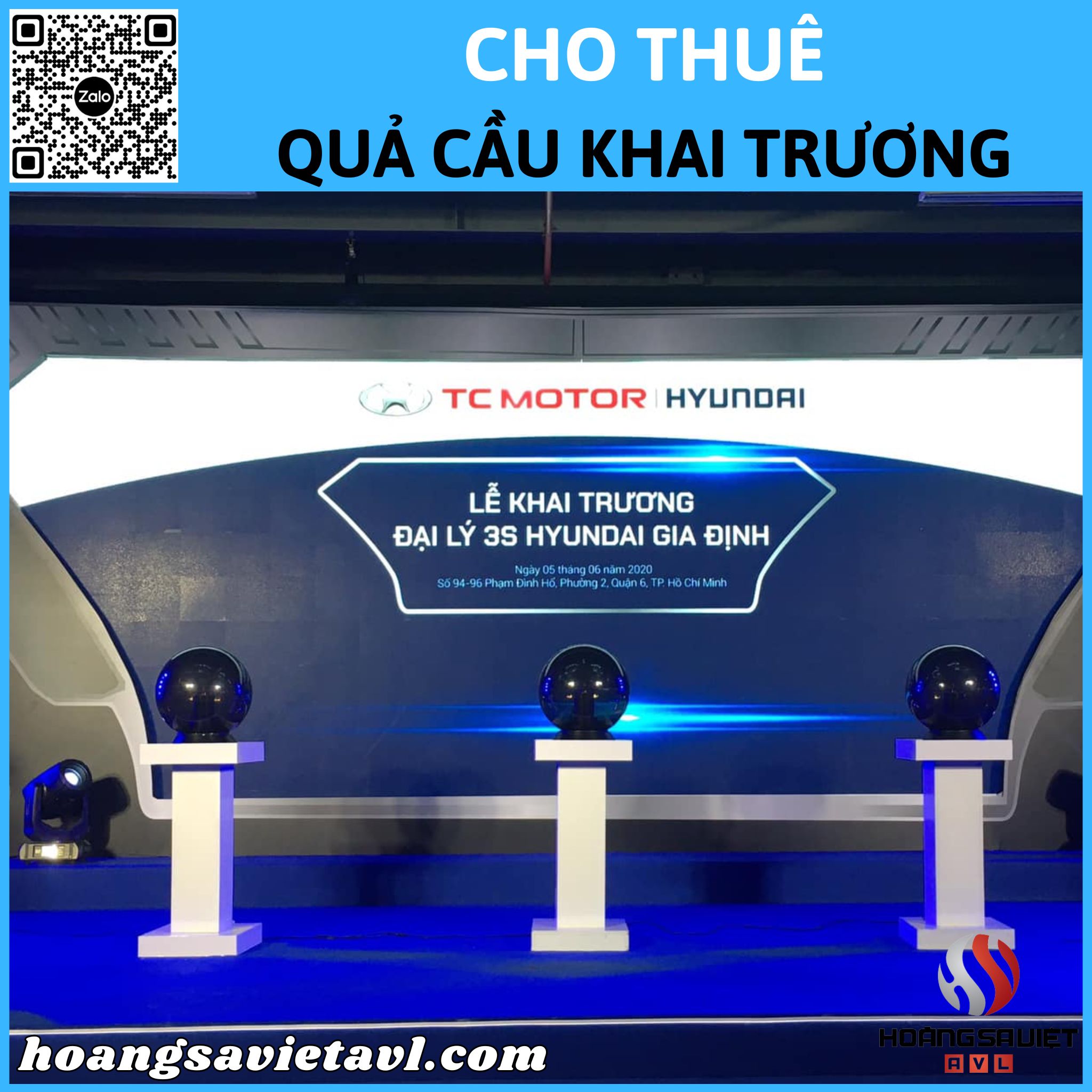 Cho thuê quả cầu khai trương tại Hà Nội
