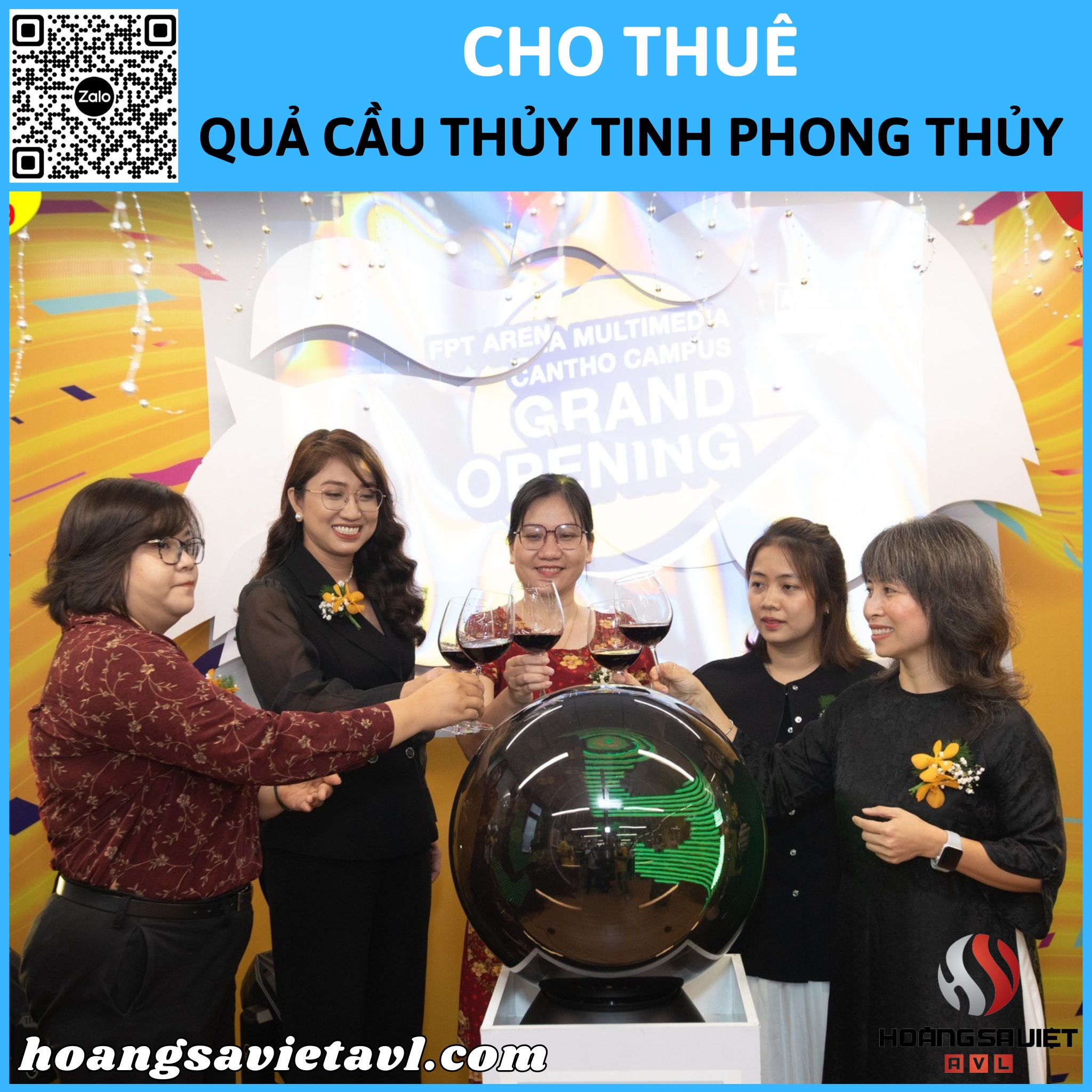 Cho thuê quả cầu thủy tinh phong thủy sự kiện