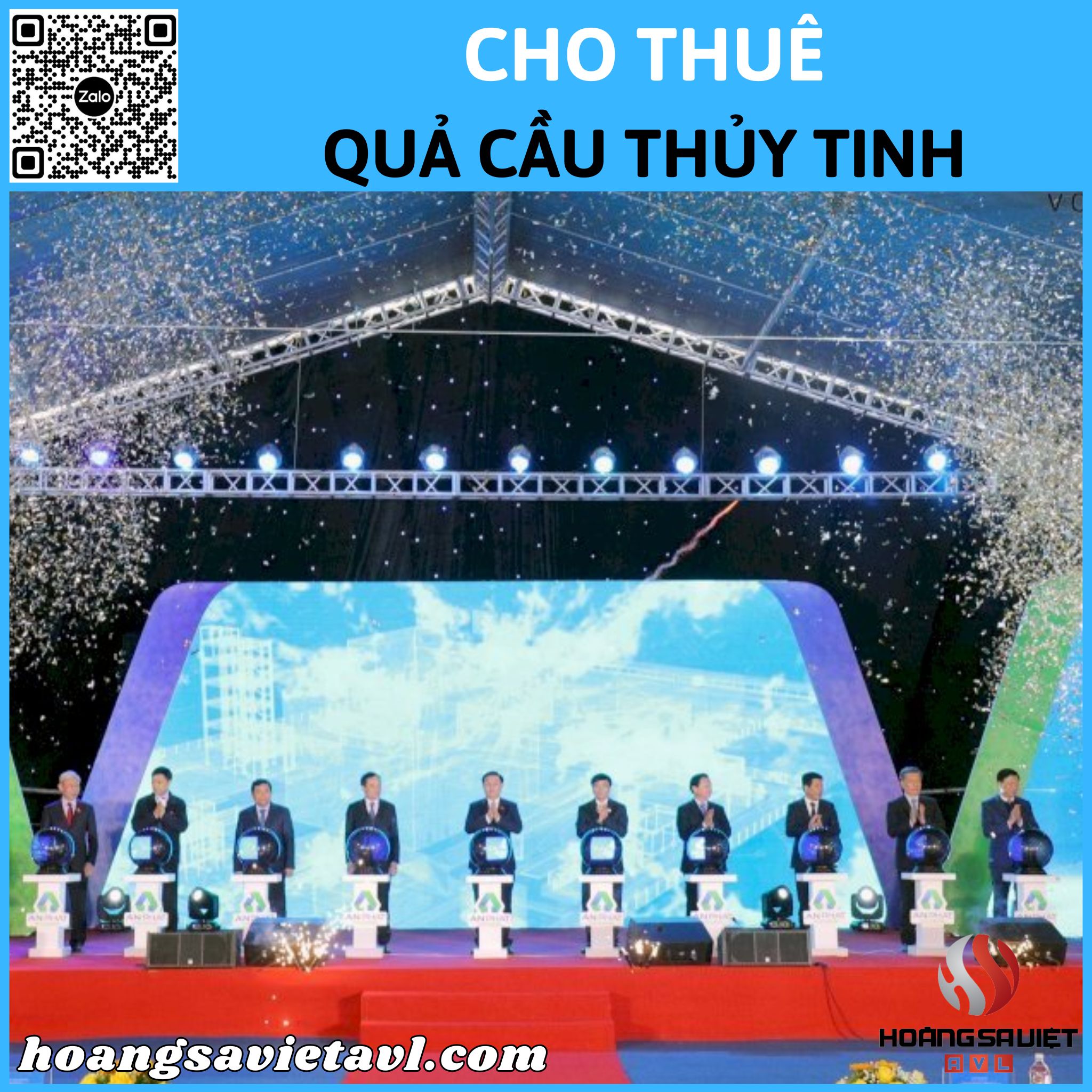 Cho thuê quả cầu thủy tinh giá rẻ