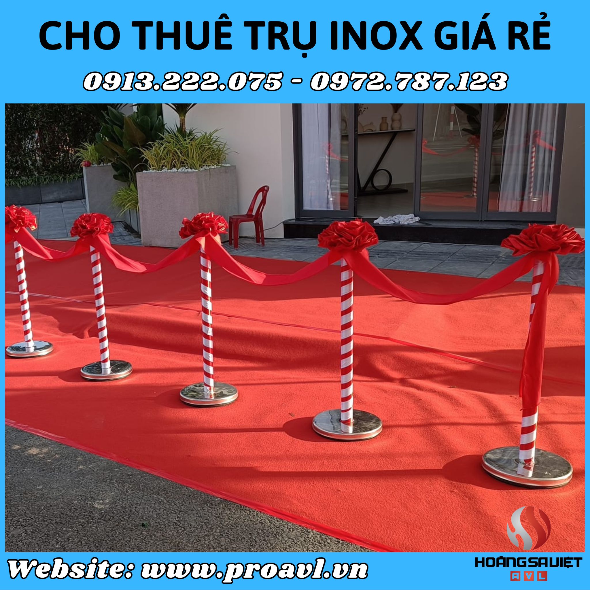 Cheap stainless steel pillars for rent at HSV ProAVL