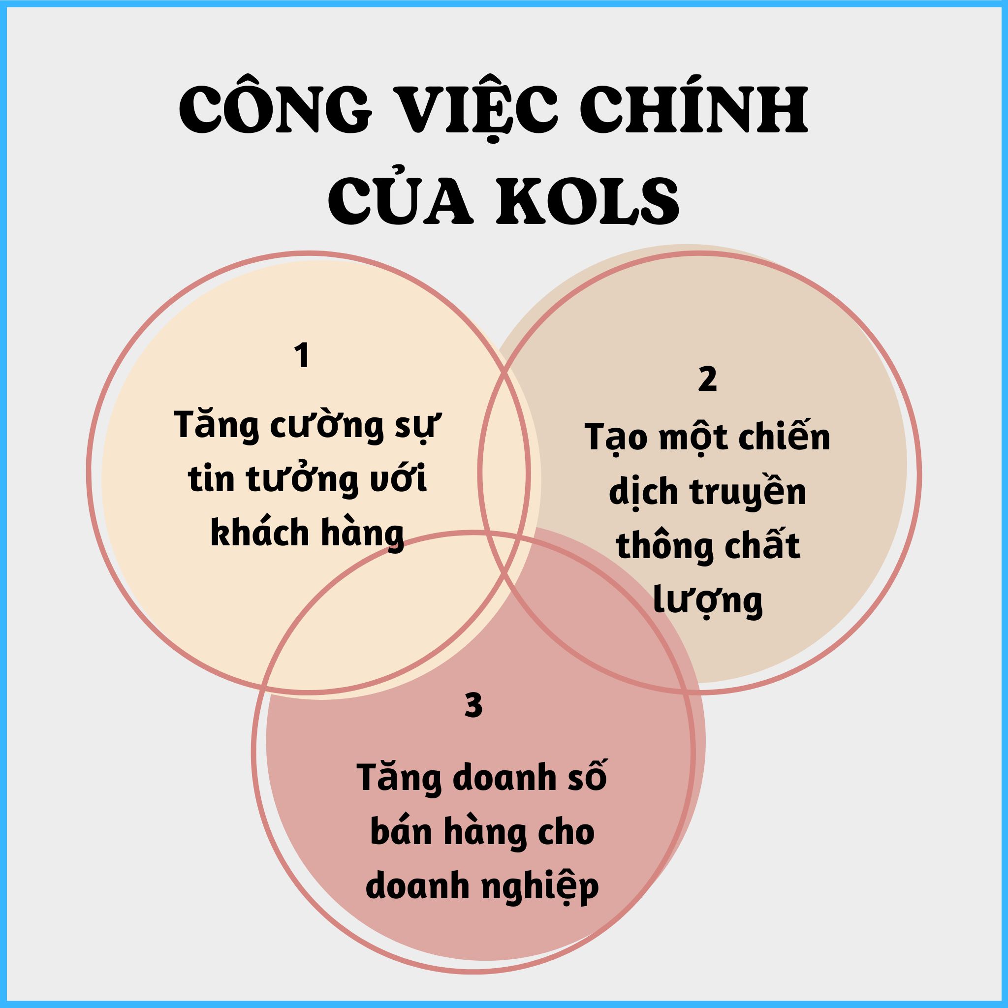 Công việc chính của Kols