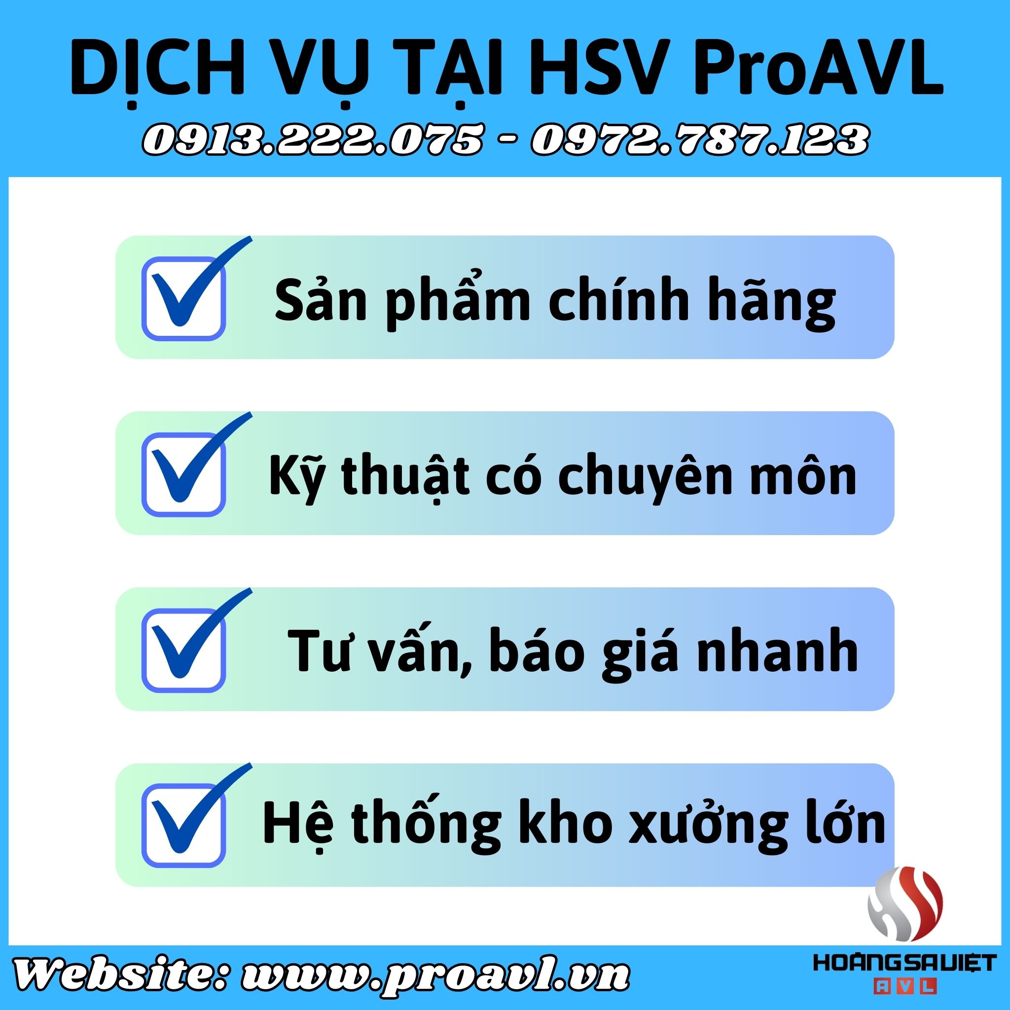 Tại sao nên sử dụng dịch vụ tại HSV ProAVL?