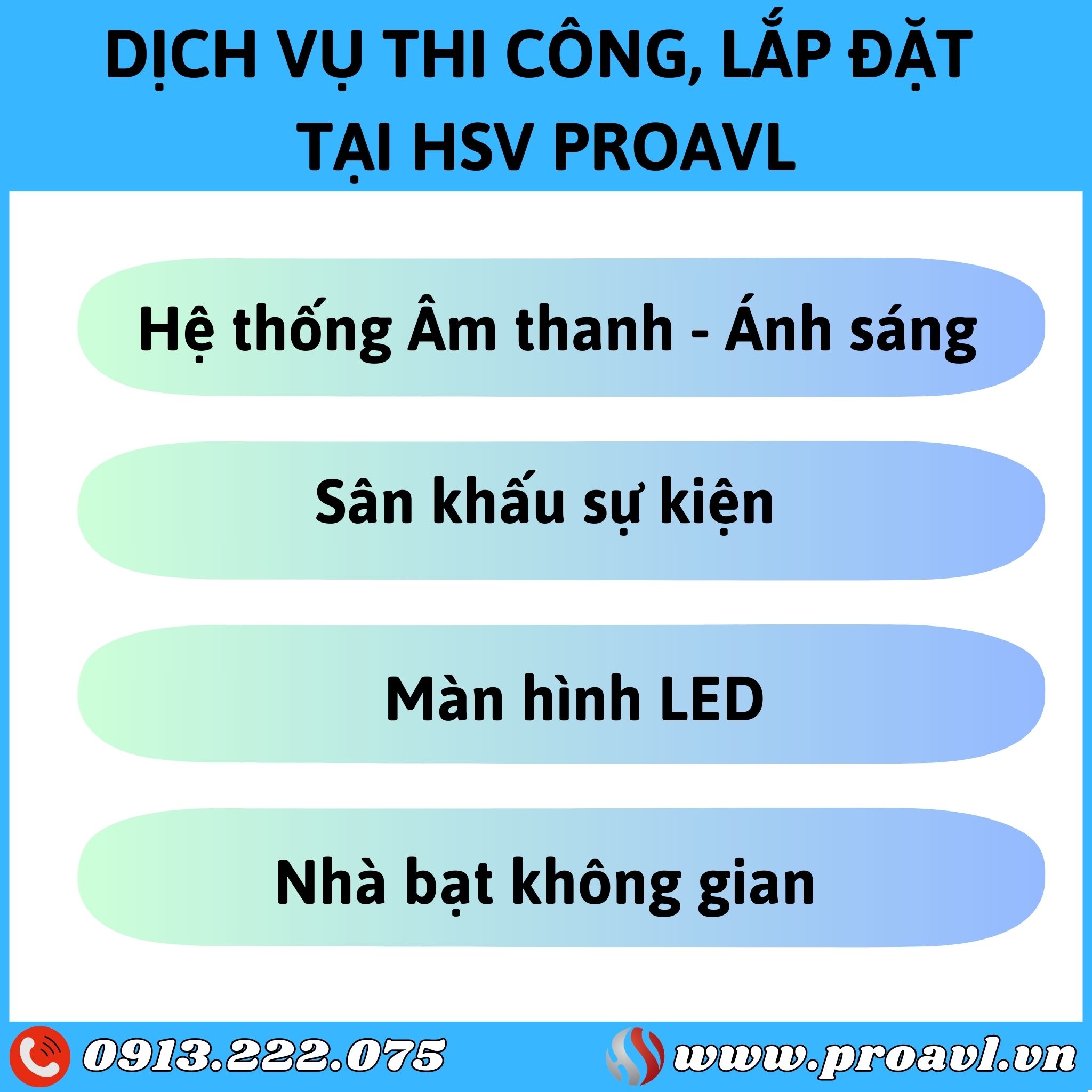 Construction and installation services at HSV ProAVL