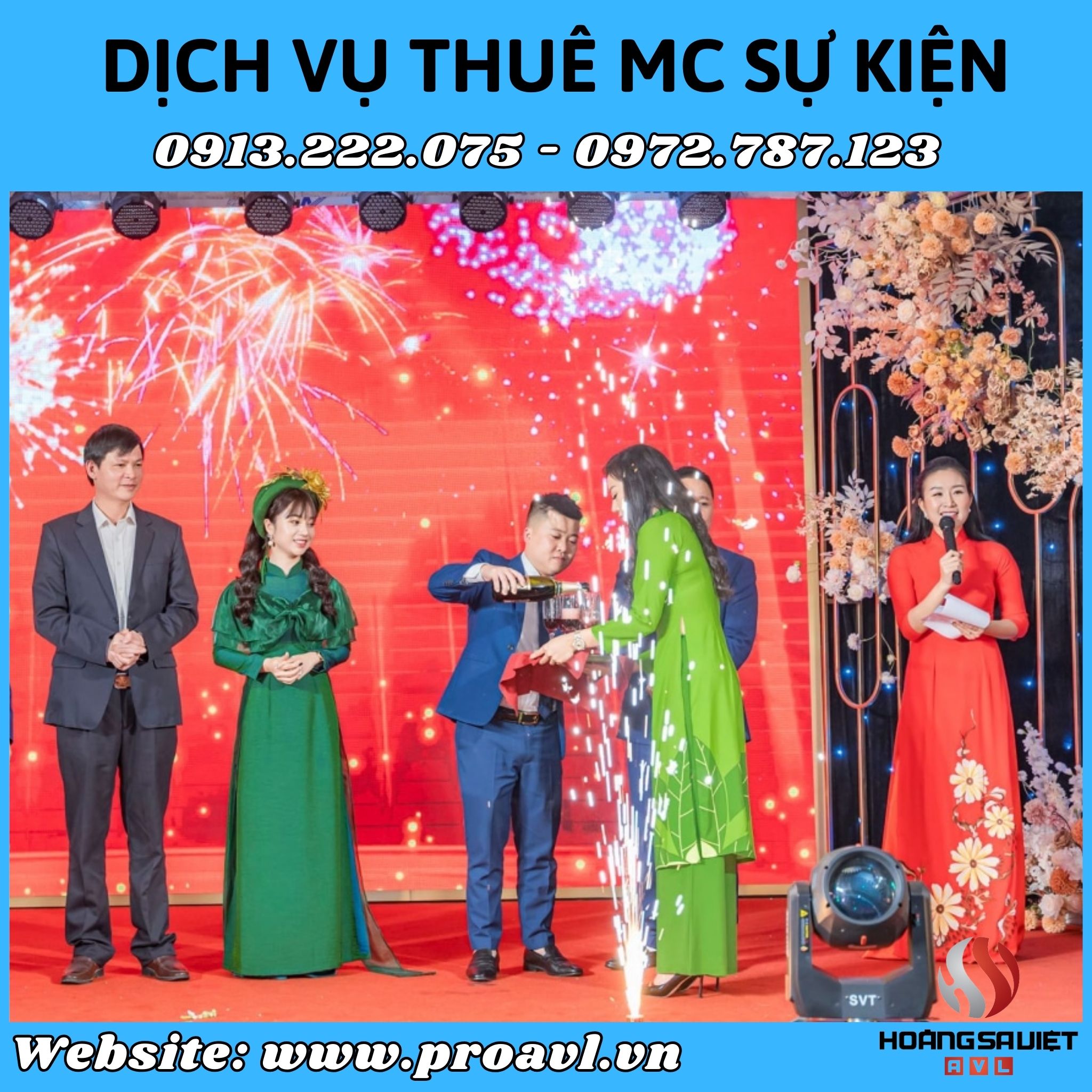 Professional event MC rental service in Hanoi