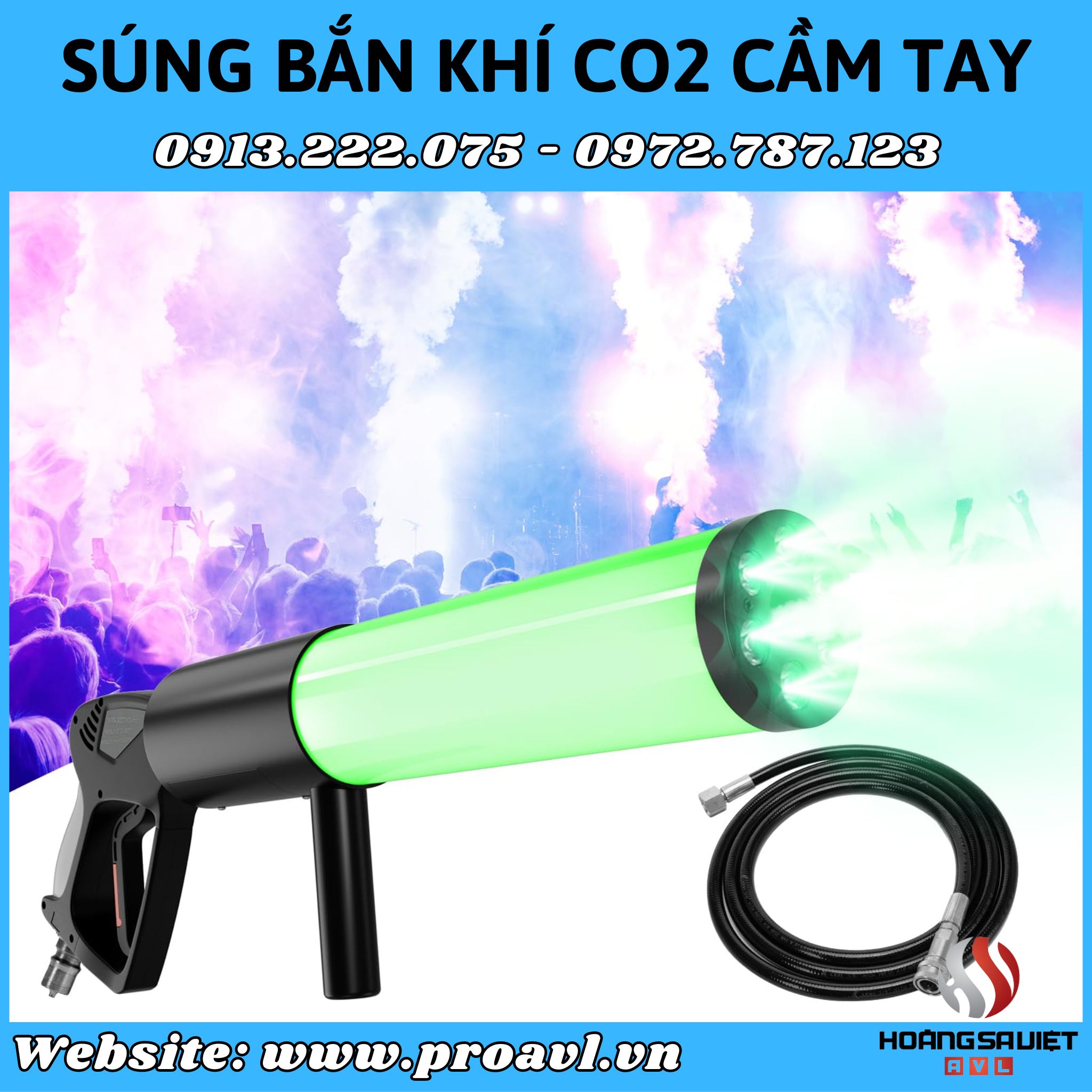 Professional handheld CO2 gun rental service nationwide