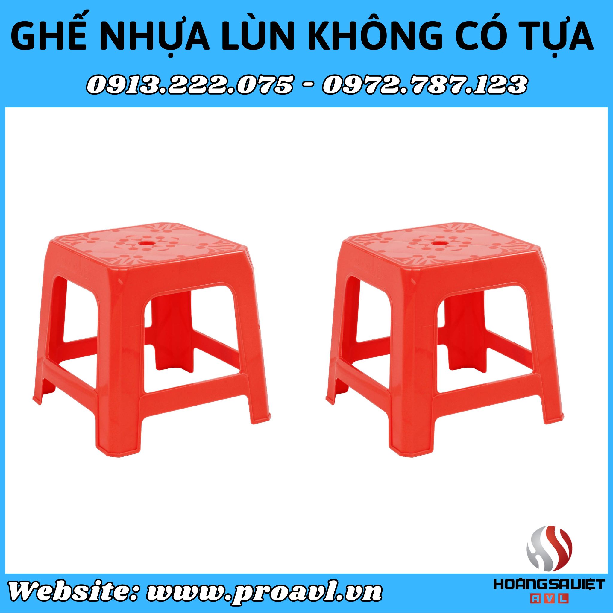 Cho thuê ghế nhựa lùn không tựa tại Hà Nội