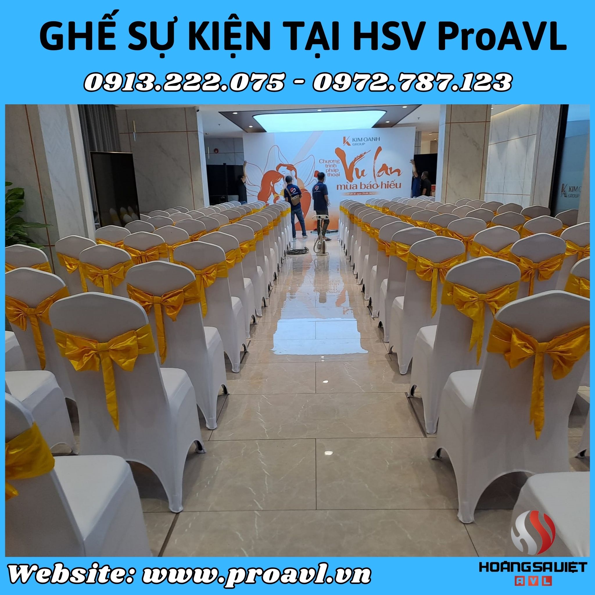 Cho thuê ghế Banquet tại HSV ProAVL
