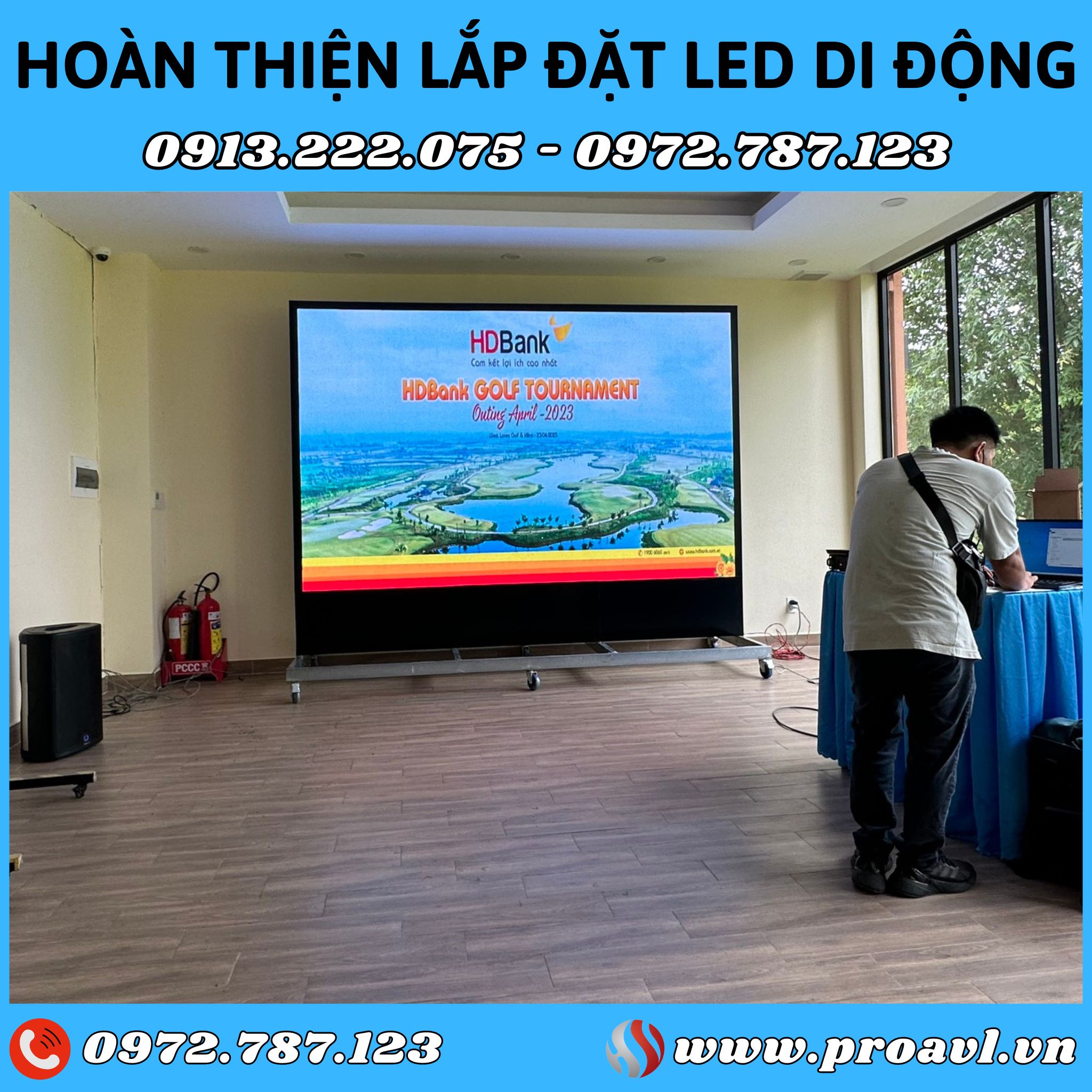 Portable frame LED screen